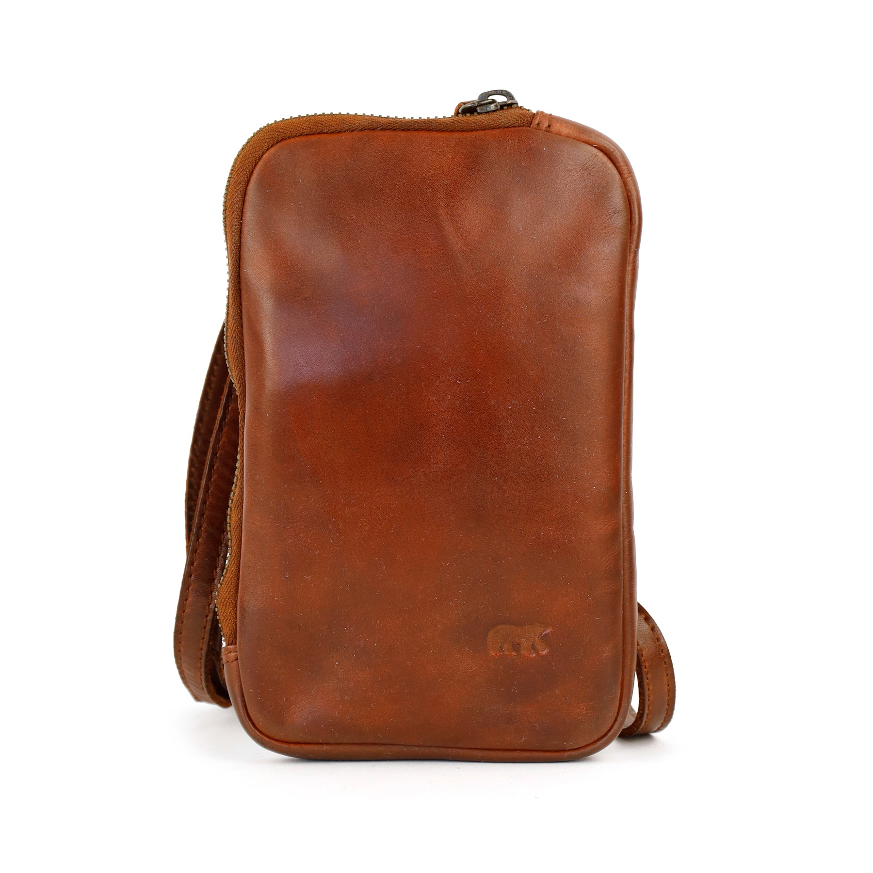 Handy-/Umhängetasche 'Camille' Cognac