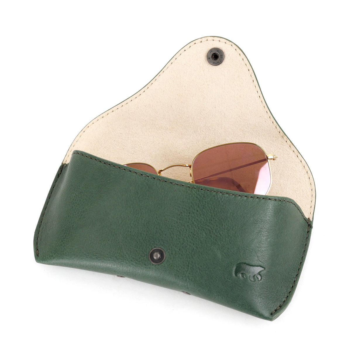 **Luxus-Brillenetui „Nikki“ – Cognac**