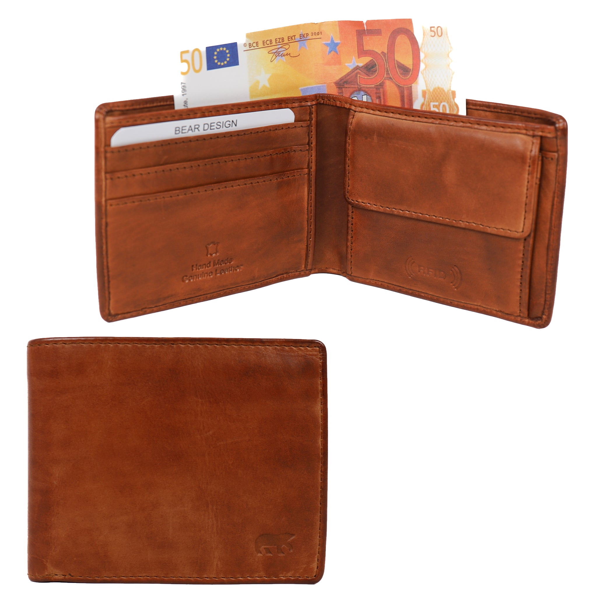 Brieftasche 'Fabian' Cognac - CL 8754