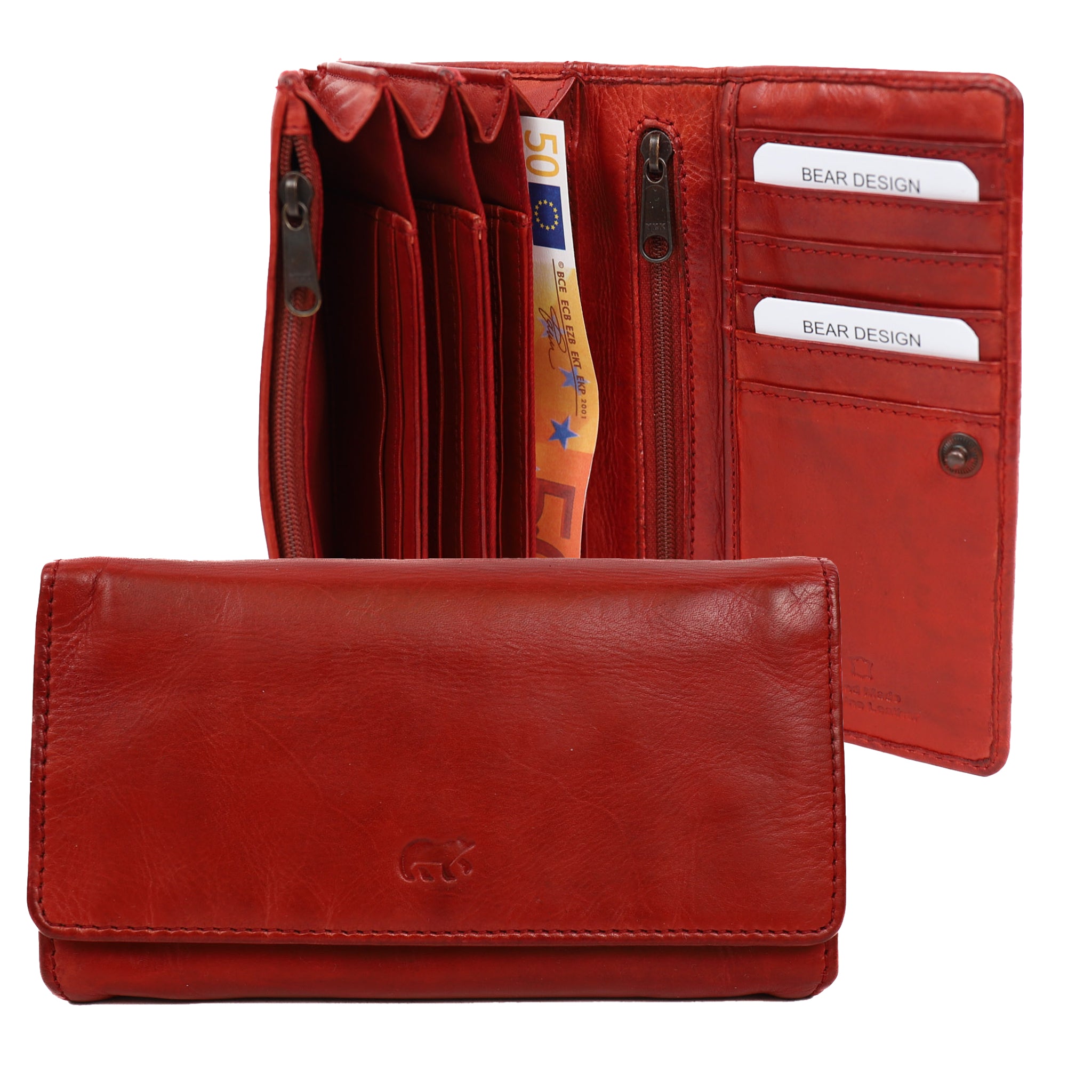 Wickelgeldbörse 'Noor' rot - CL 9918
