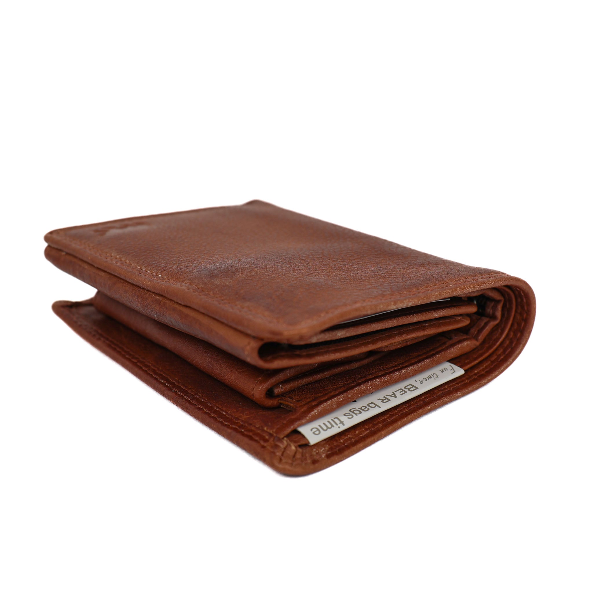 Hohe Billfold 'Aiden' Cognac