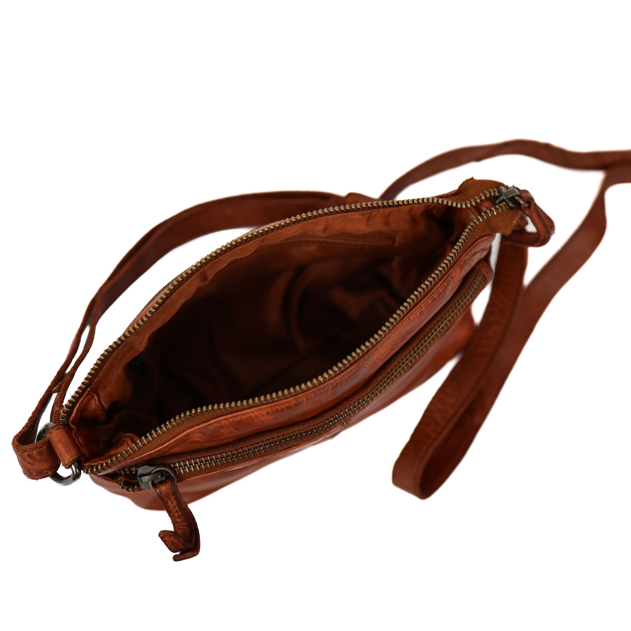 Kleine Umhängetasche 'Danielle' Cognac