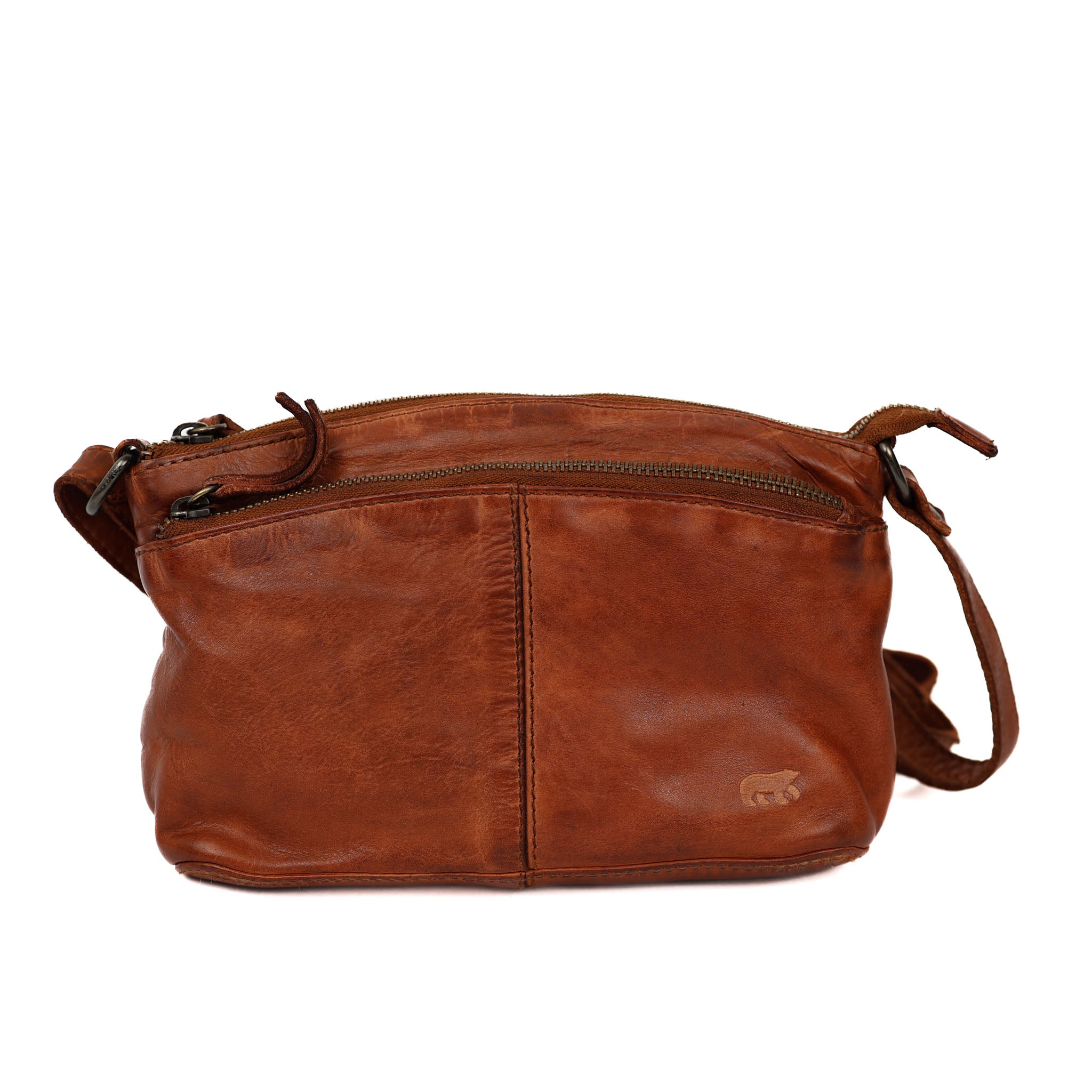 Kleine Umhängetasche 'Danielle' Cognac