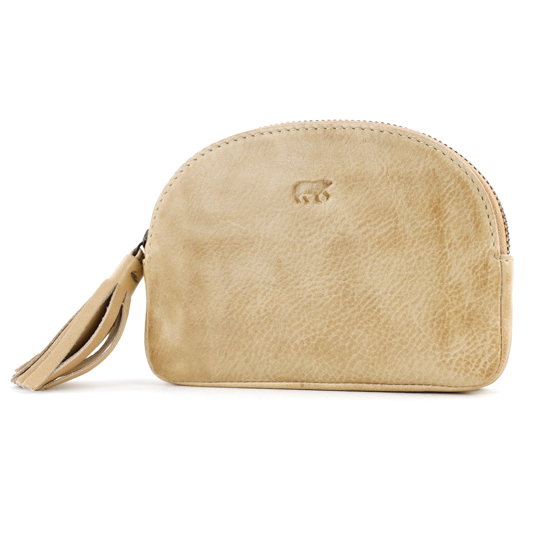 Geldbörse mit Reißverschluss 'Penny' Beige