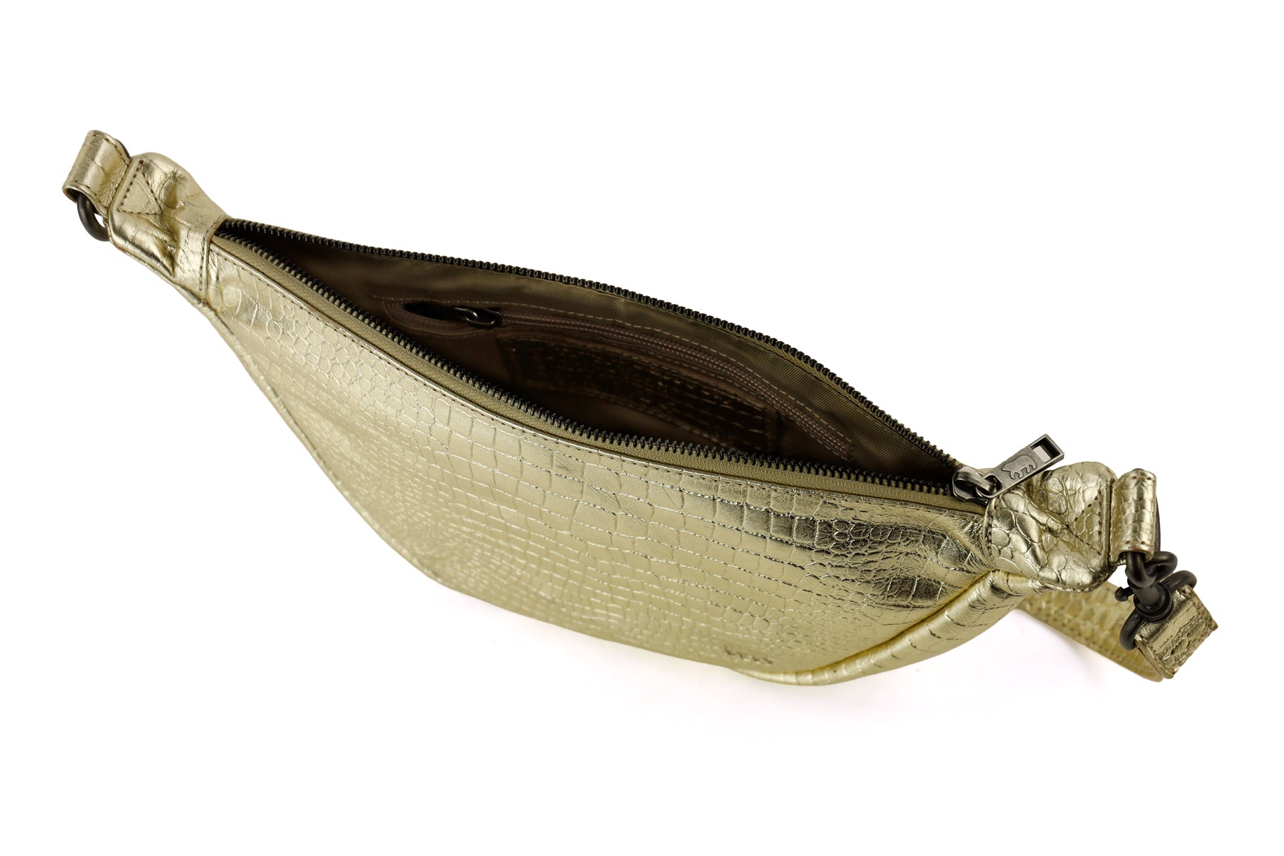 Crossbody Tasche 'Toon' Croco Champagne