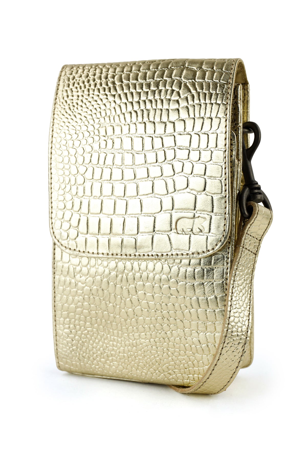 Schultertasche „Robbie“ 2.0 Croco/champagne