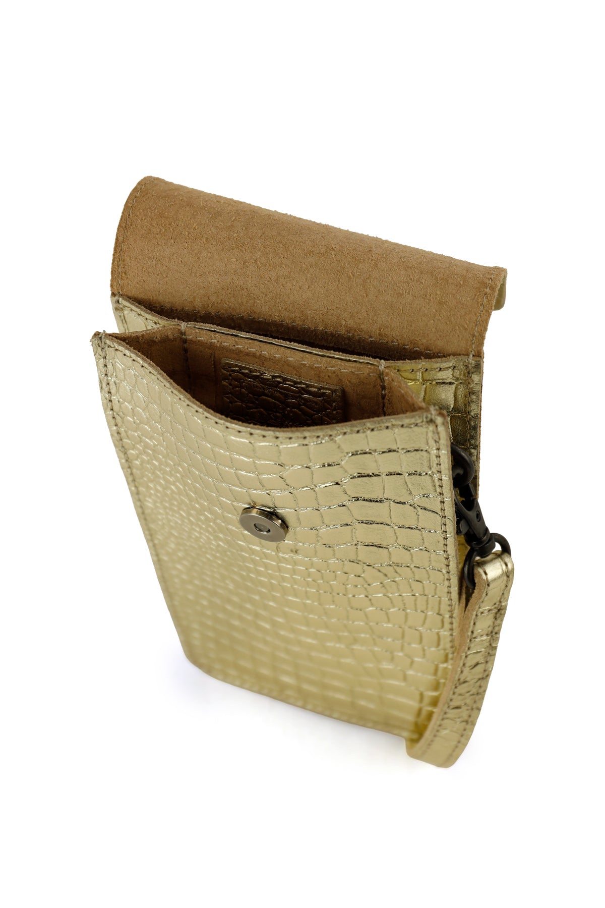 Handytasche 'Yori' Croco Champagne