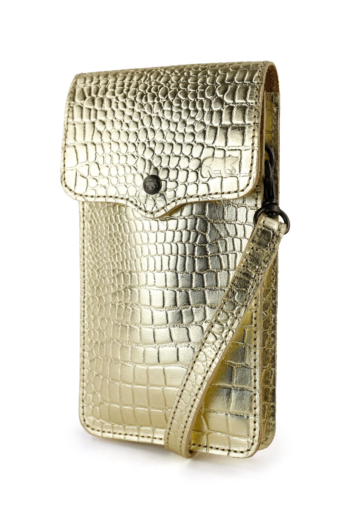 Handytasche 'Yori' Croco Champagne