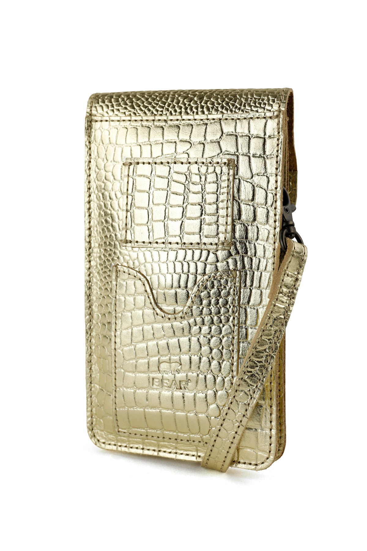 Handytasche 'Yori' Croco Champagne
