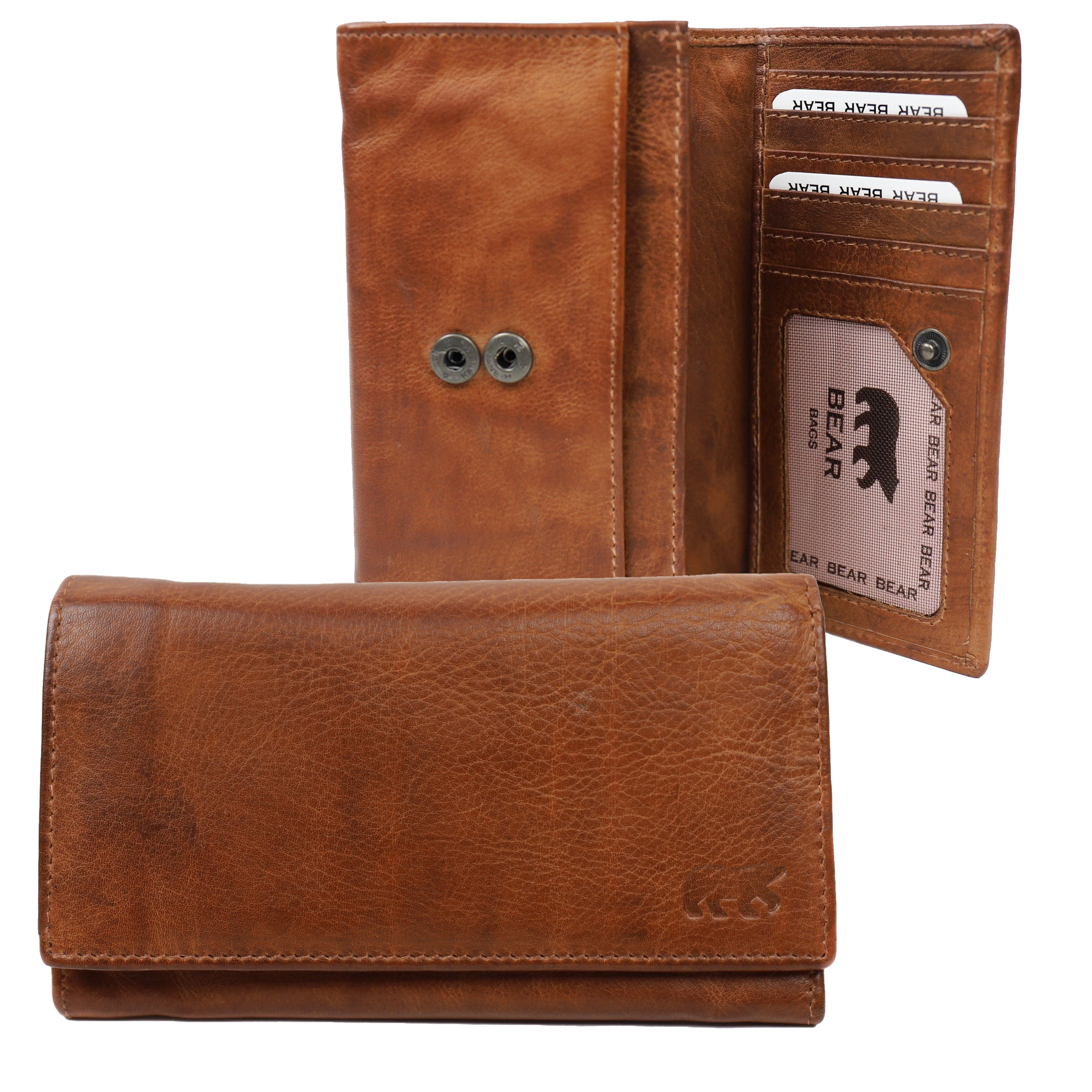 Wickelgeldbörse 'Sweety' XL Cognac - CP 6041