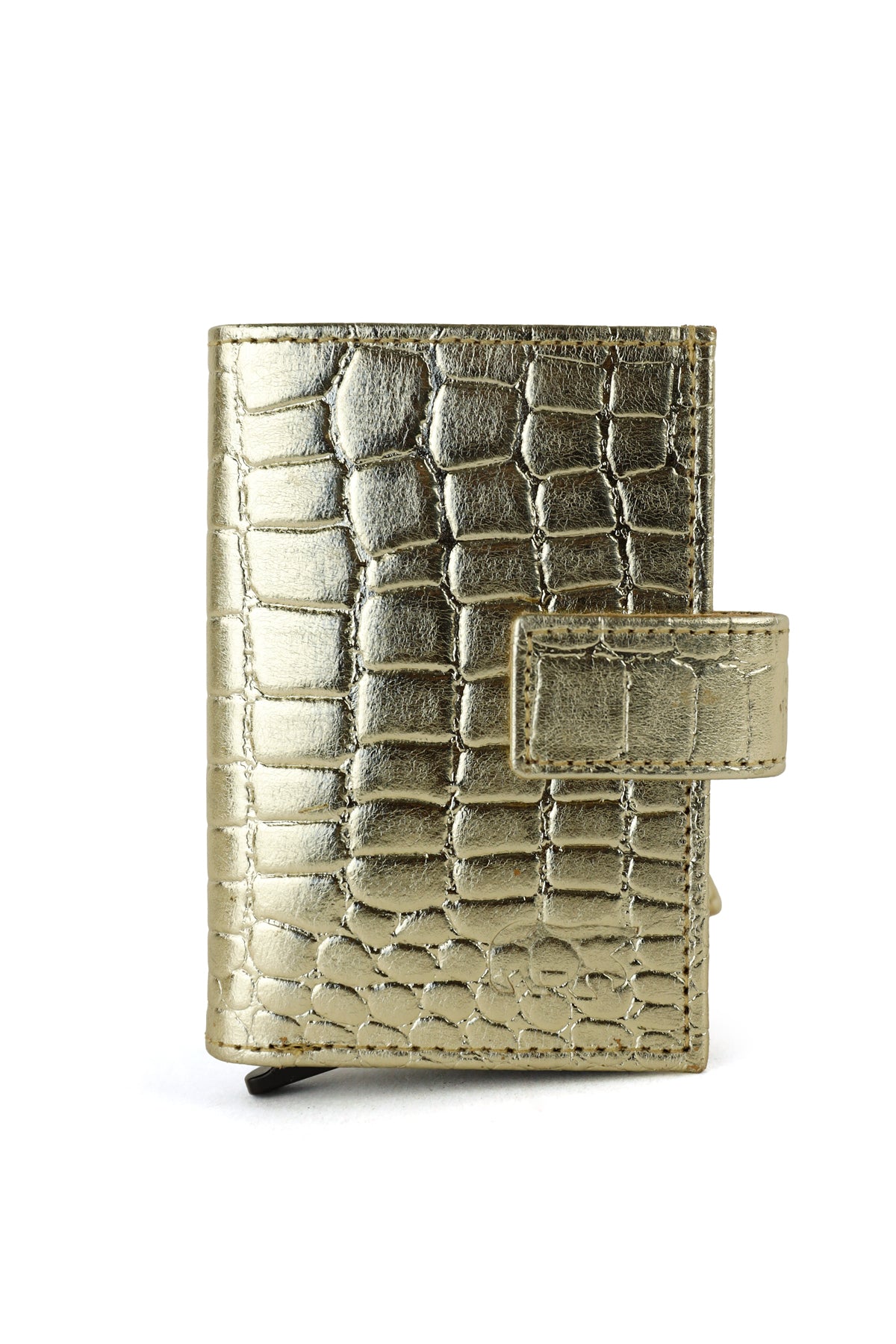 Kartenhalter 'Elsie' Croco Champagne