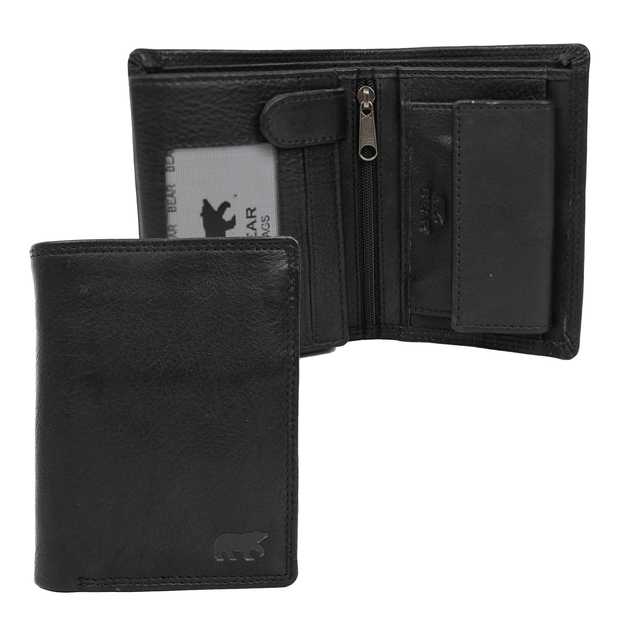 Hohe Billfold 'Aiden' Schwarz