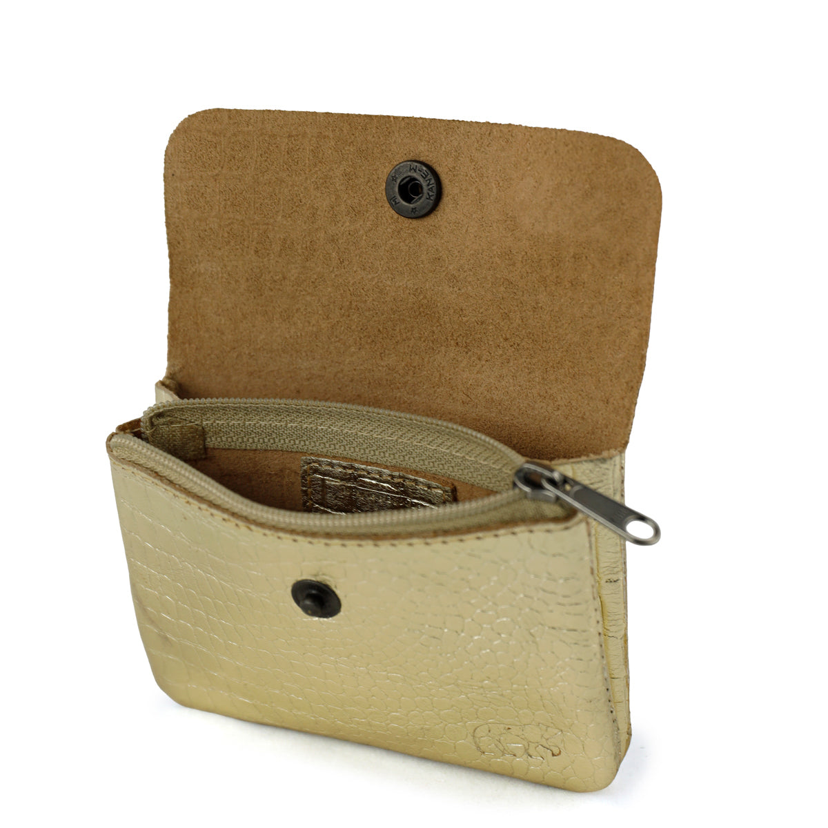 Geldbörse 'Pietje' Croco/Champagner