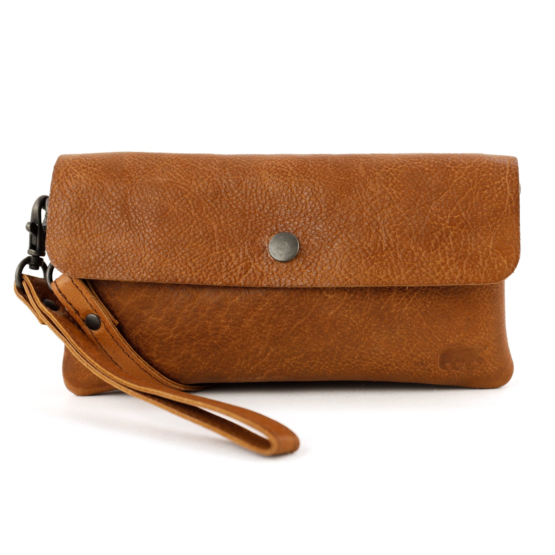 Clutch/Mini-Umhängetasche 'Lydia' Cognac