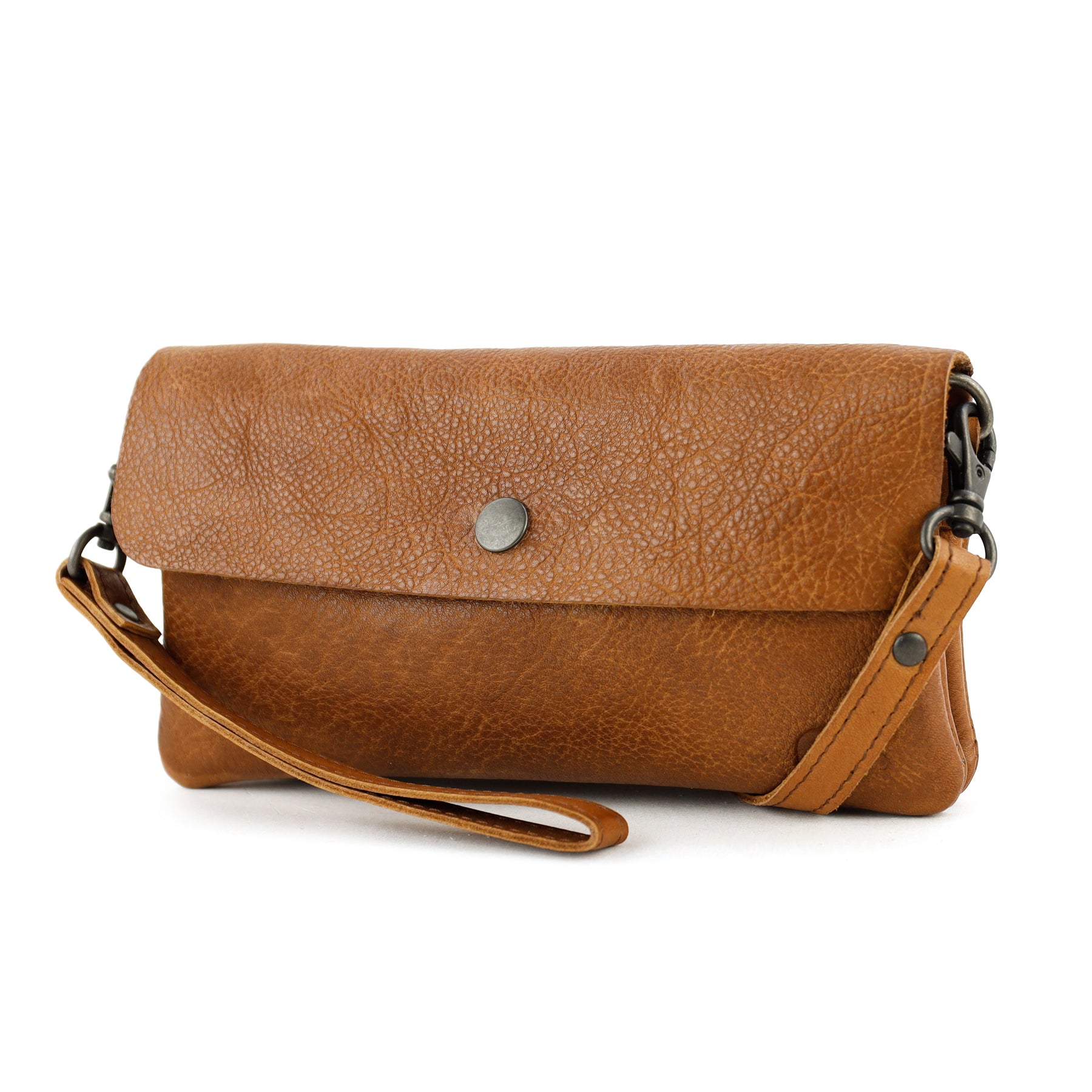 Clutch/Mini-Umhängetasche 'Lydia' Cognac