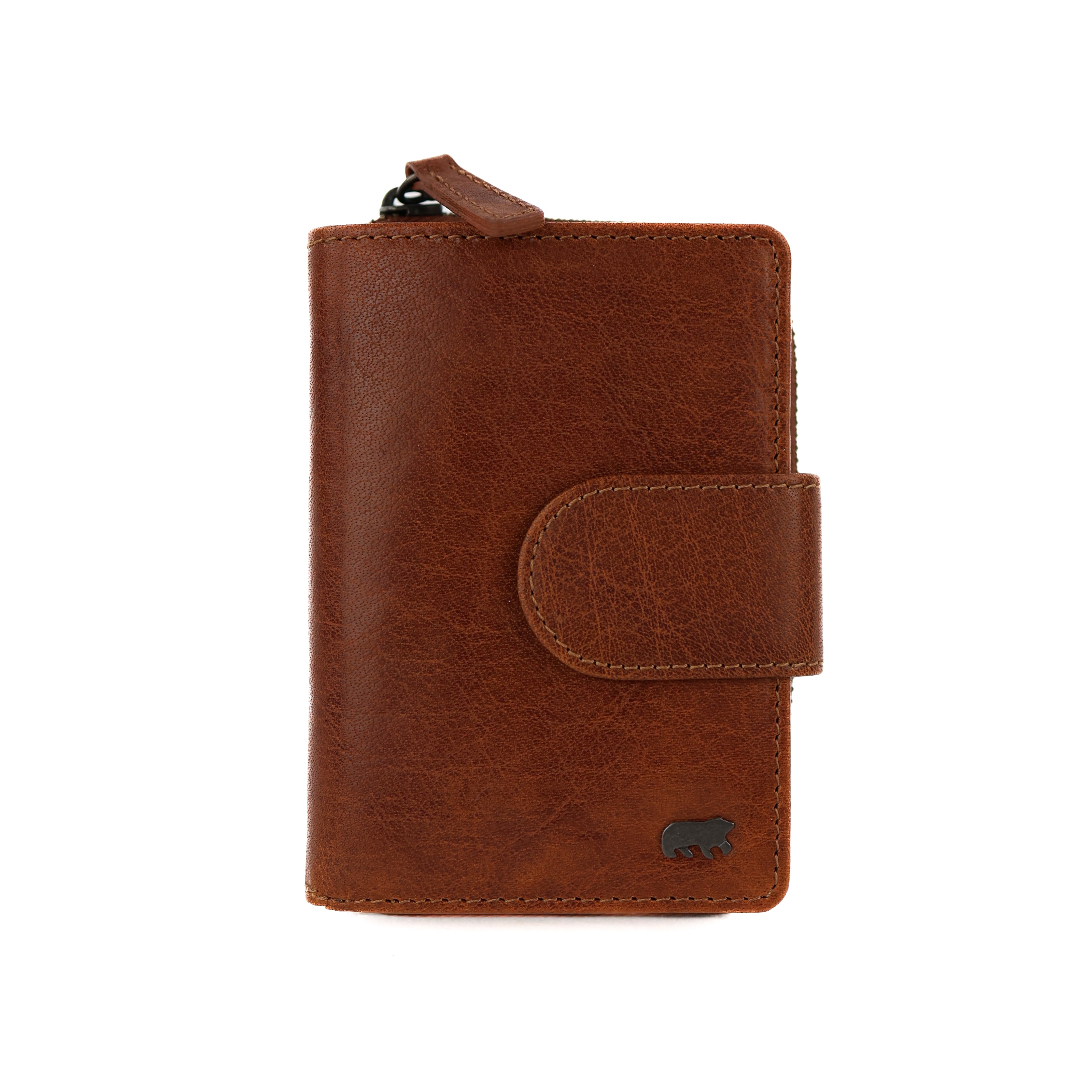 Reißverschluss-Geldbörse „Loet“ Andorra-Cognac