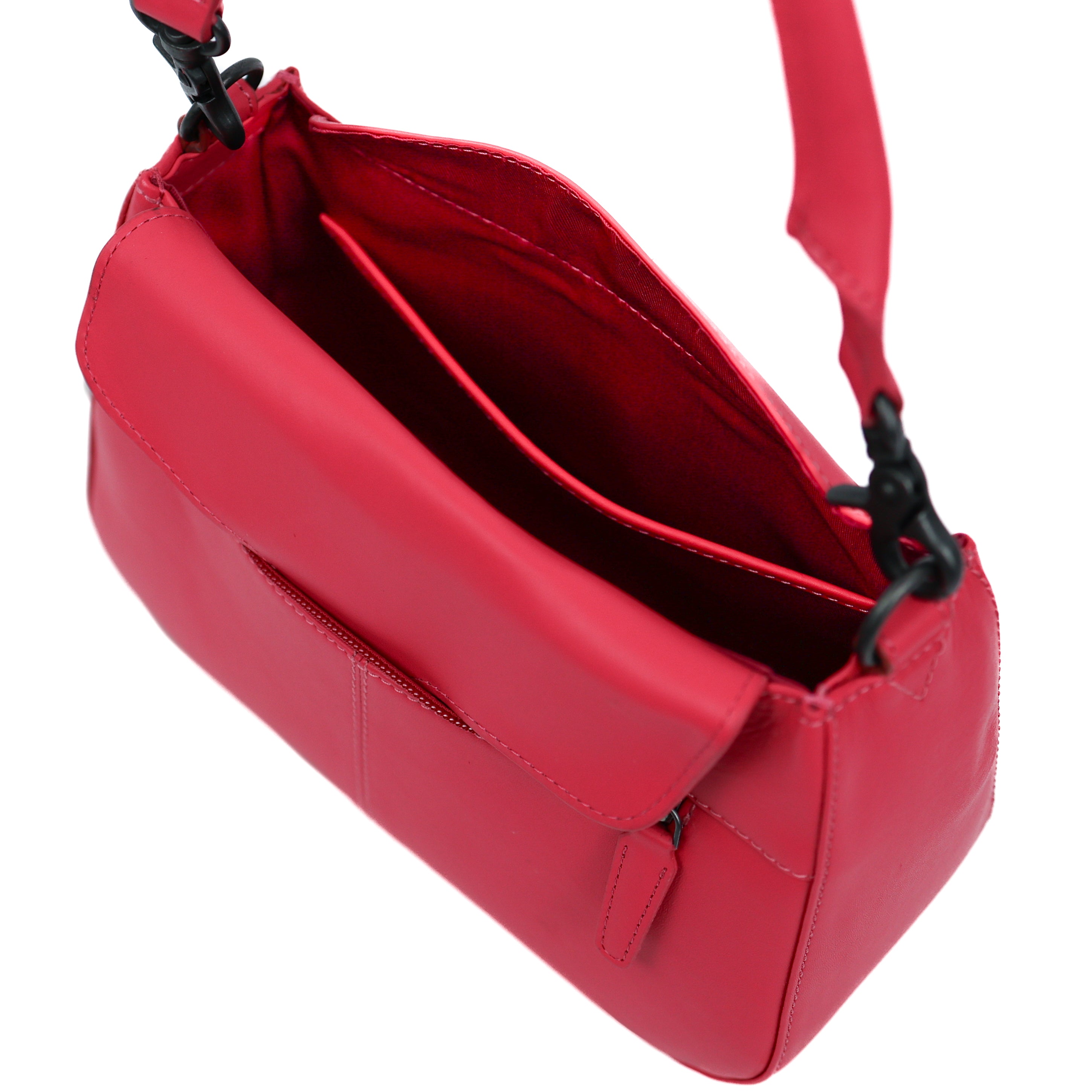 Hand-/Umhängetasche mit Überschlag 'Fenna' Rose Red