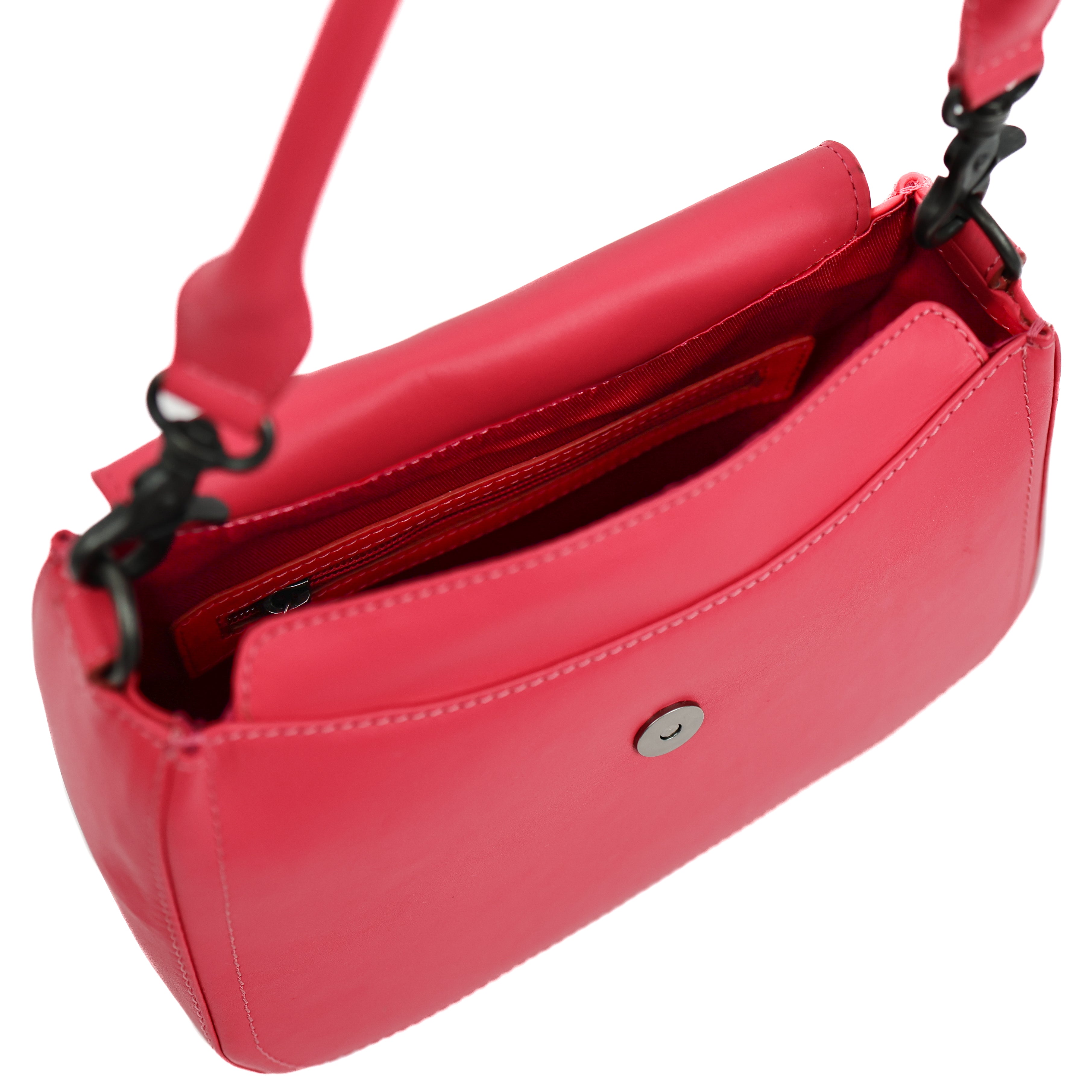 Hand-/Umhängetasche mit Überschlag 'Fenna' Rose Red