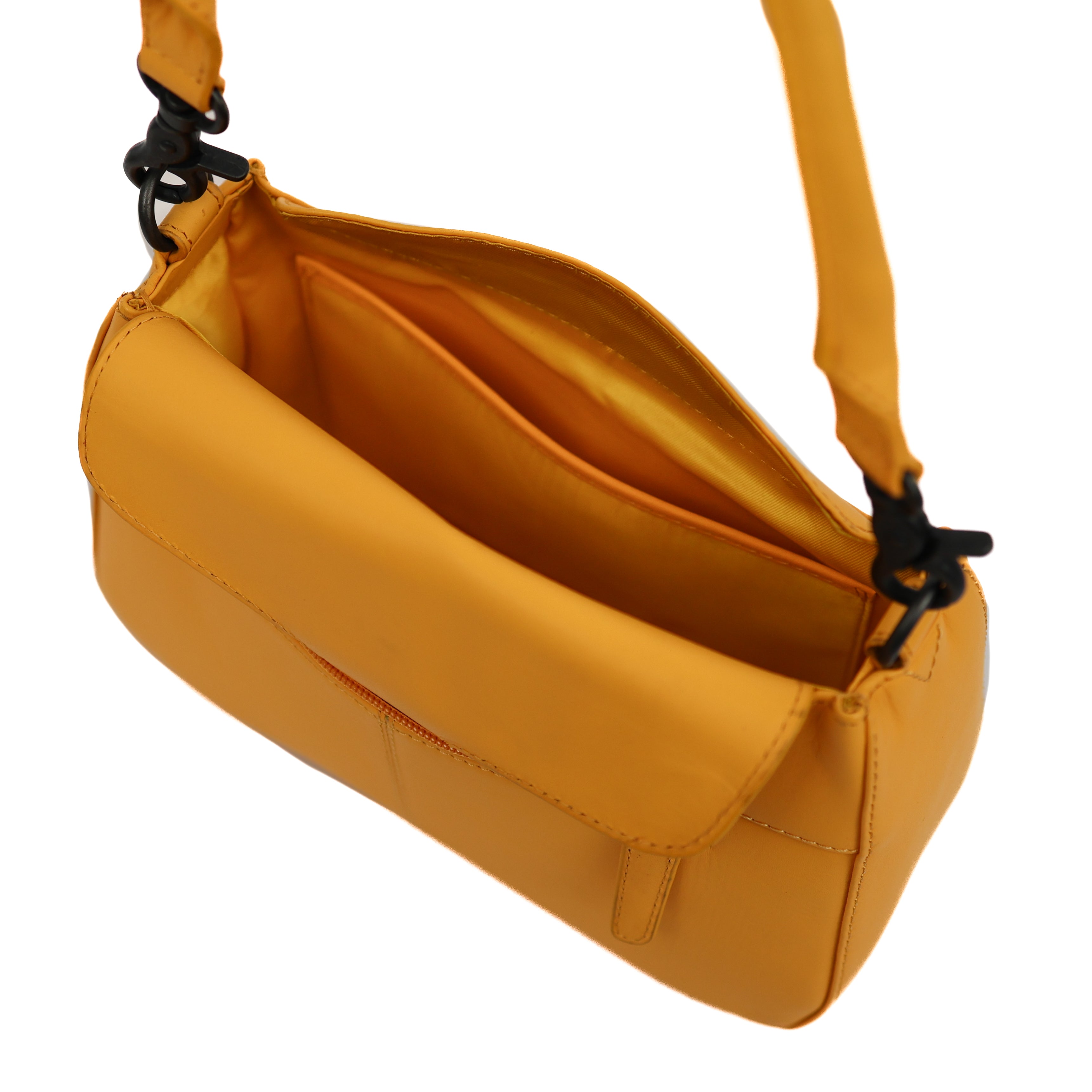 Hand-/Umhängetasche mit Überschlag 'Fenna' Yellow