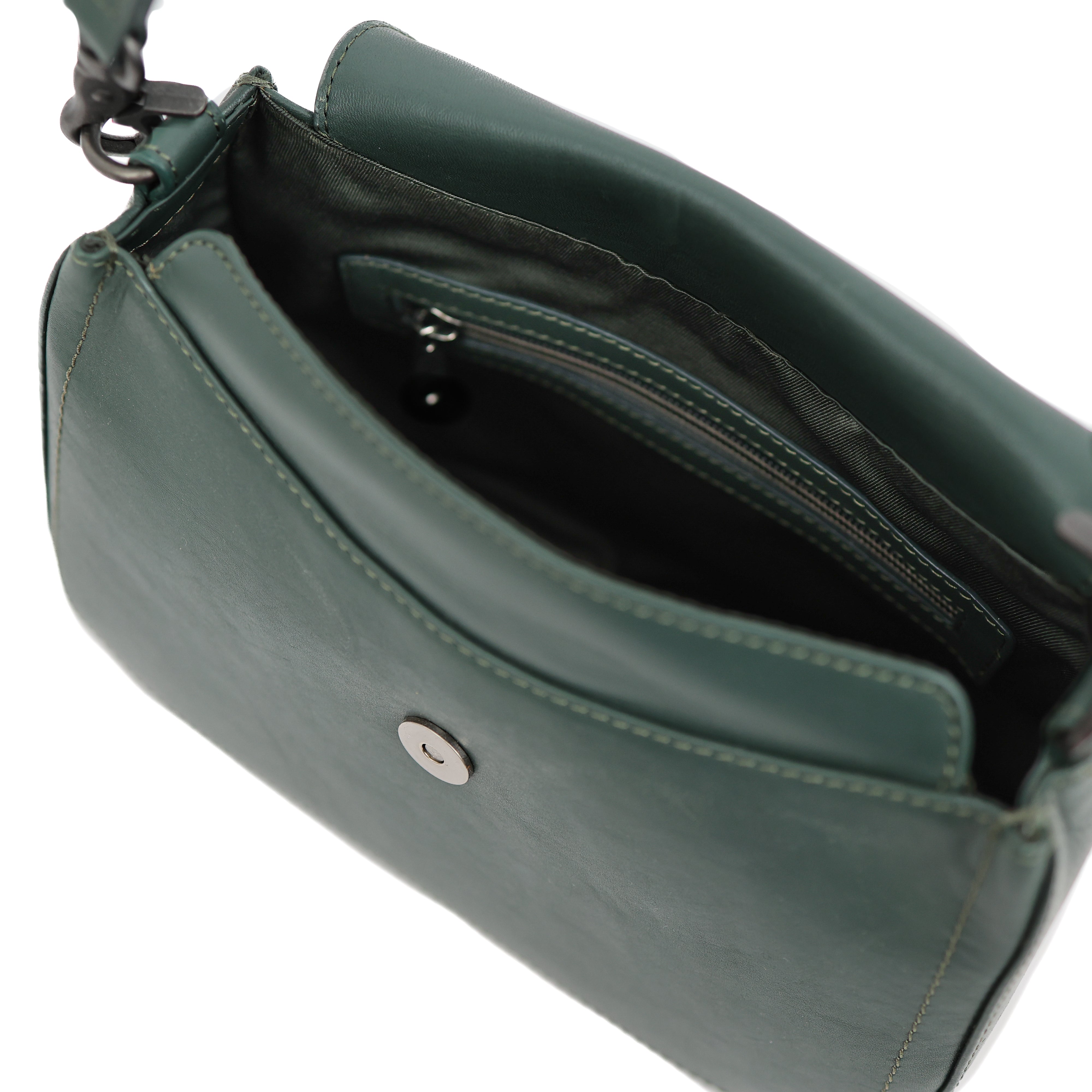 Hand-/Umhängetasche mit Überschlag 'Fenna' Green