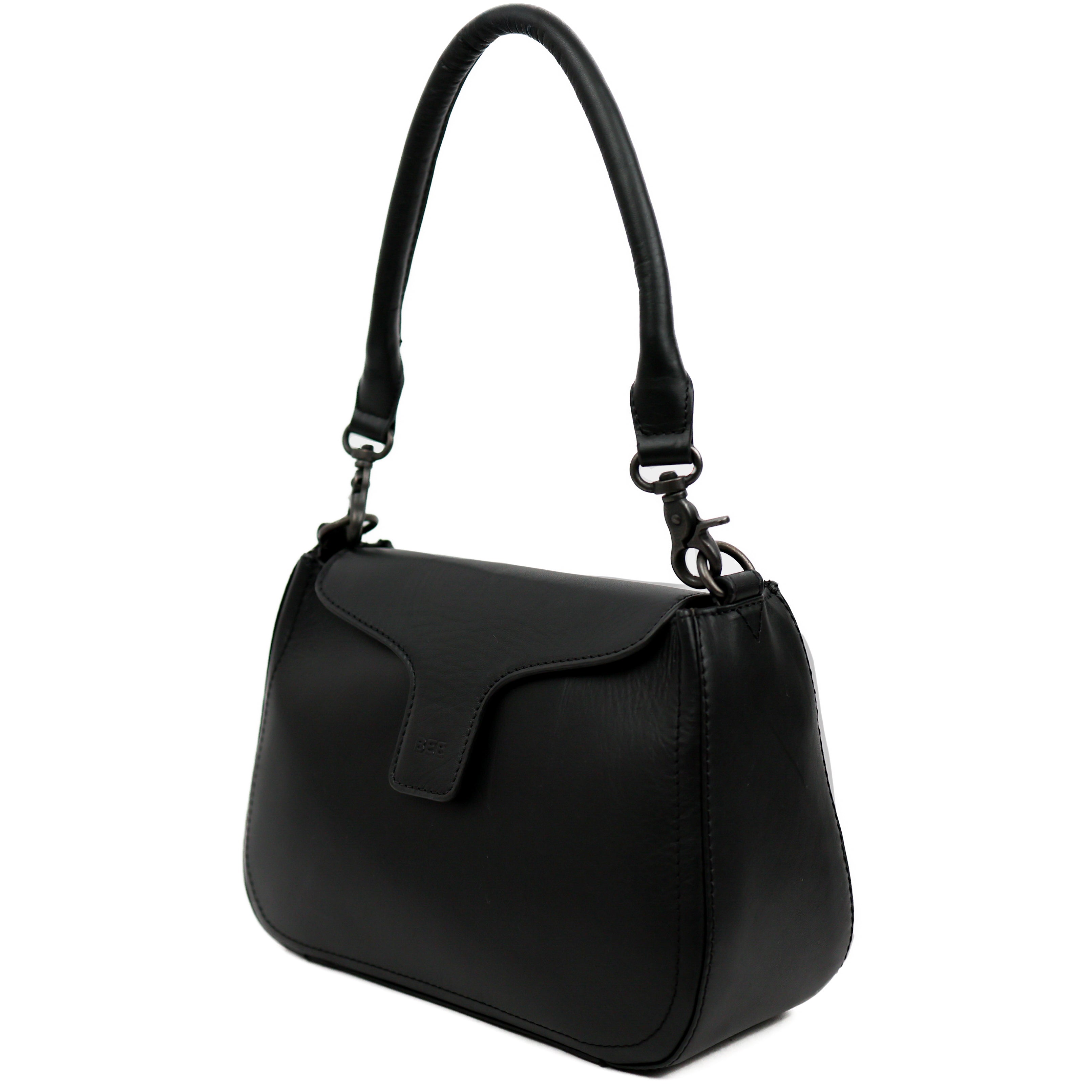 Hand-/Umhängetasche mit Überschlag 'Fenna' Black