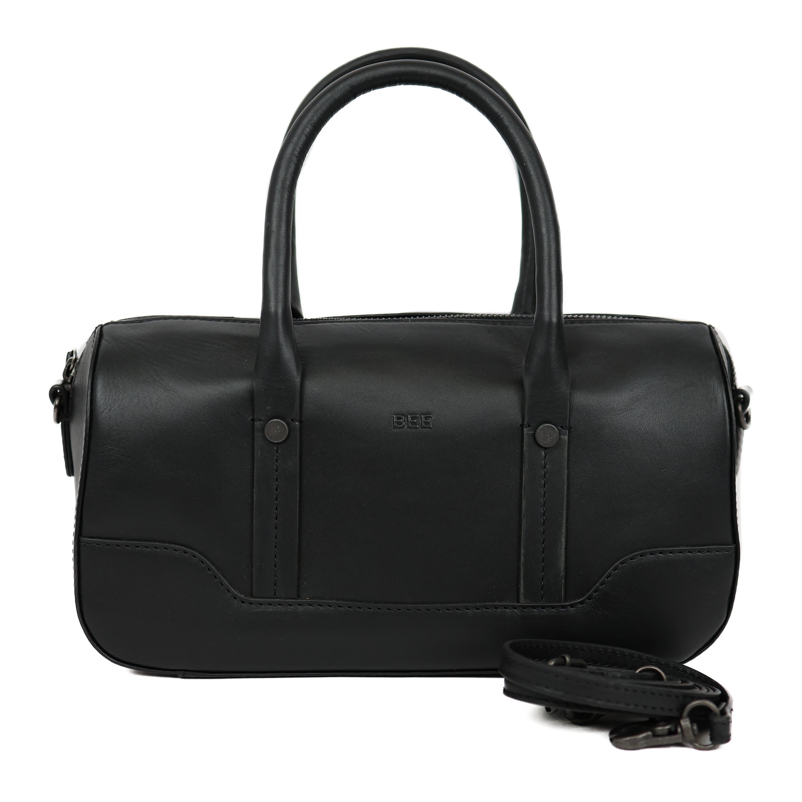 Runde Hand-/Umhängetasche 'Viviana' Black