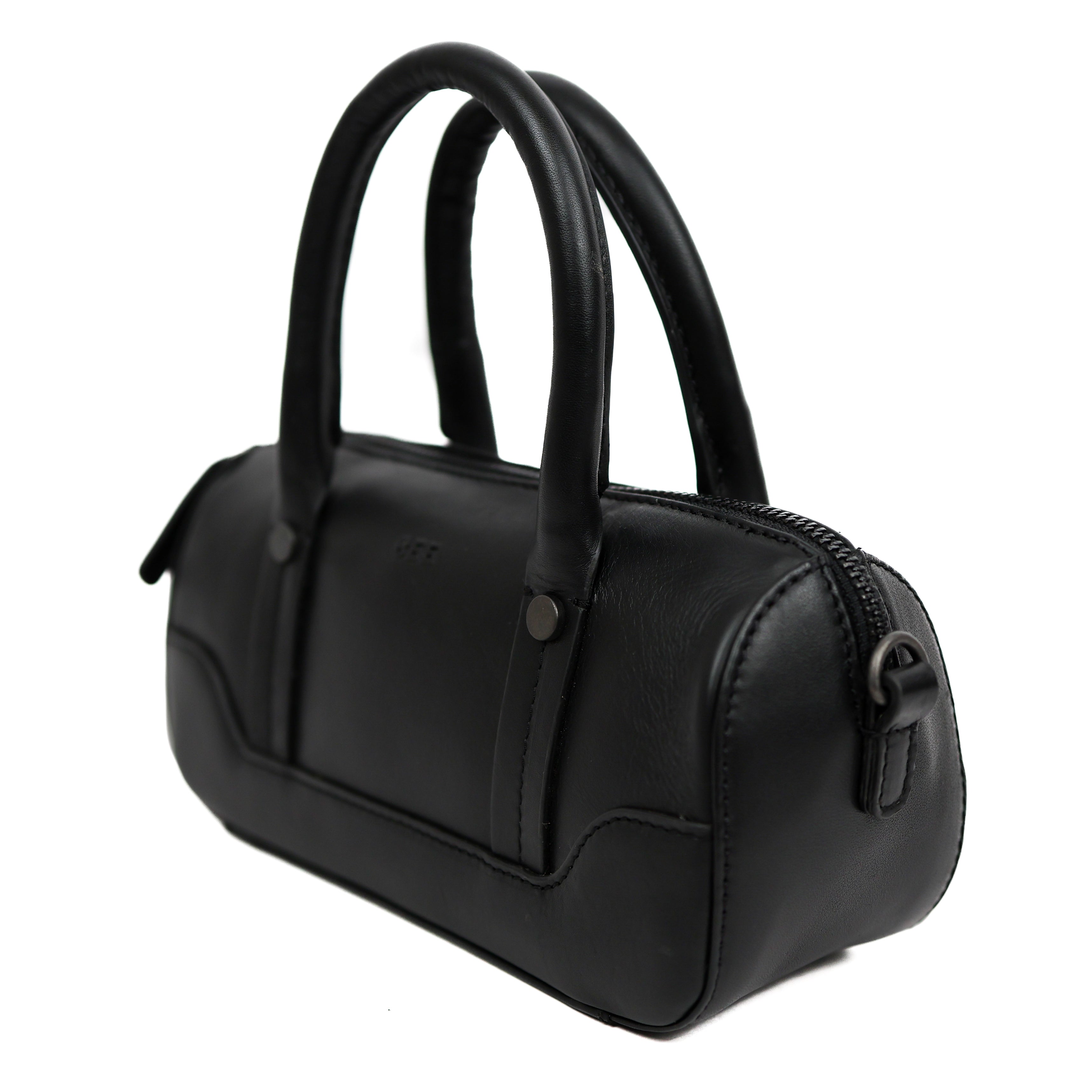 Runde Hand-/Umhängetasche 'Viviana' Mini Black