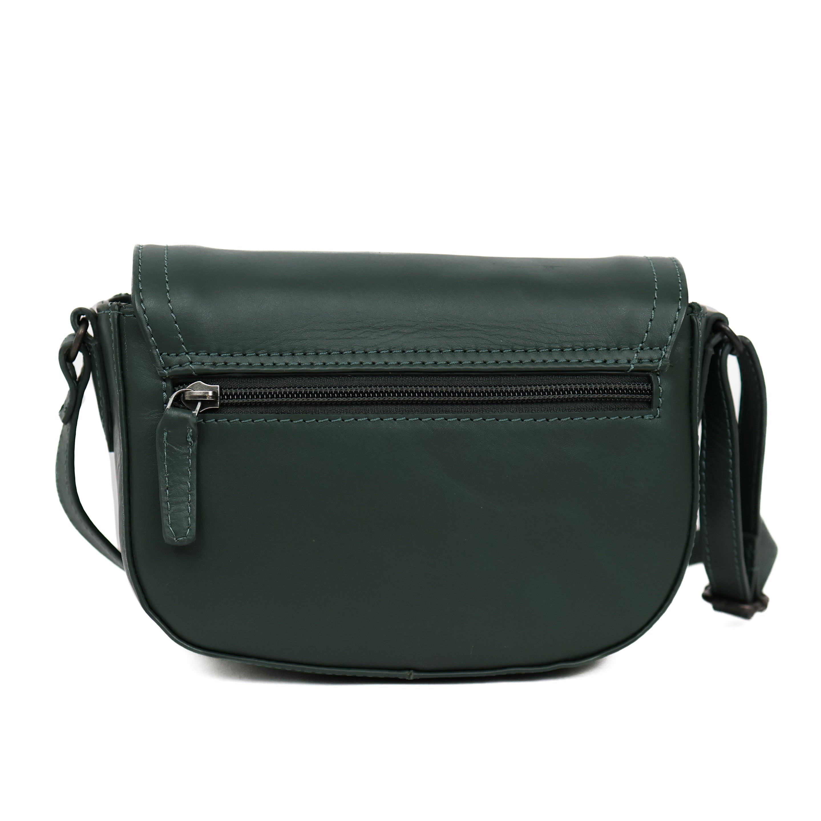 Umhängetasche mit Überschlag 'Anastasia' Green