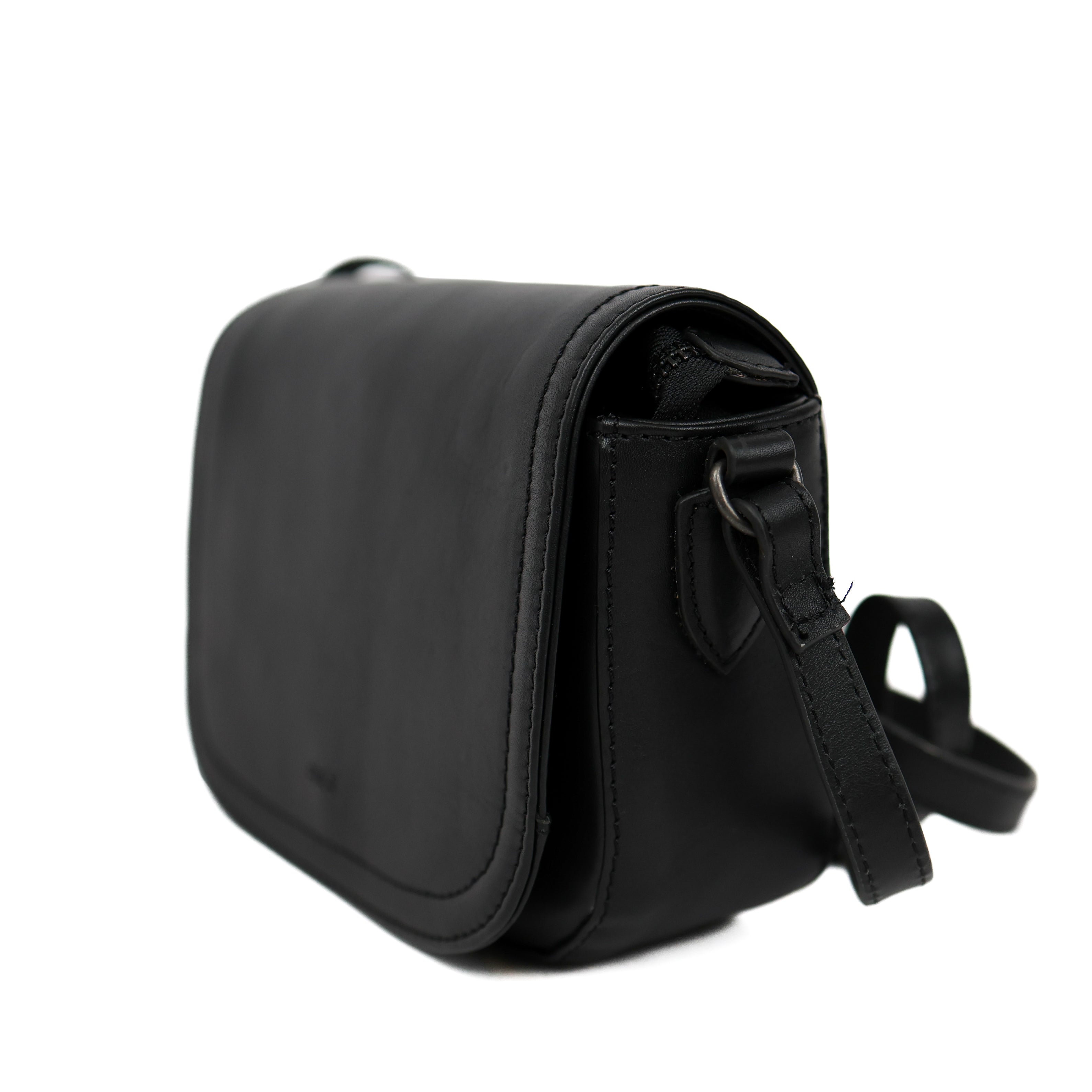 Umhängetasche mit Überschlag 'Anastasia' Black