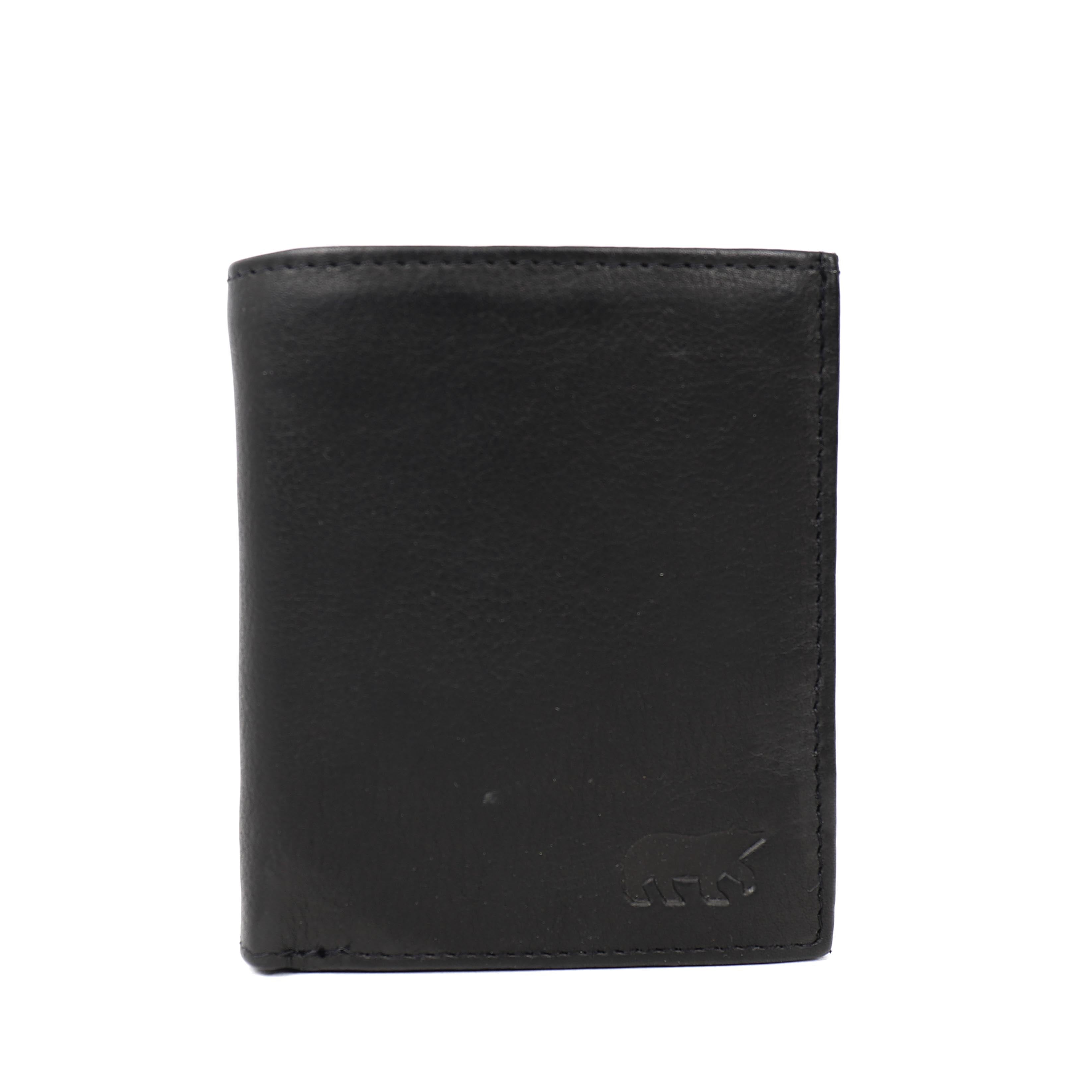 Billfold mit Druckknopf 'Noud' Schwarz