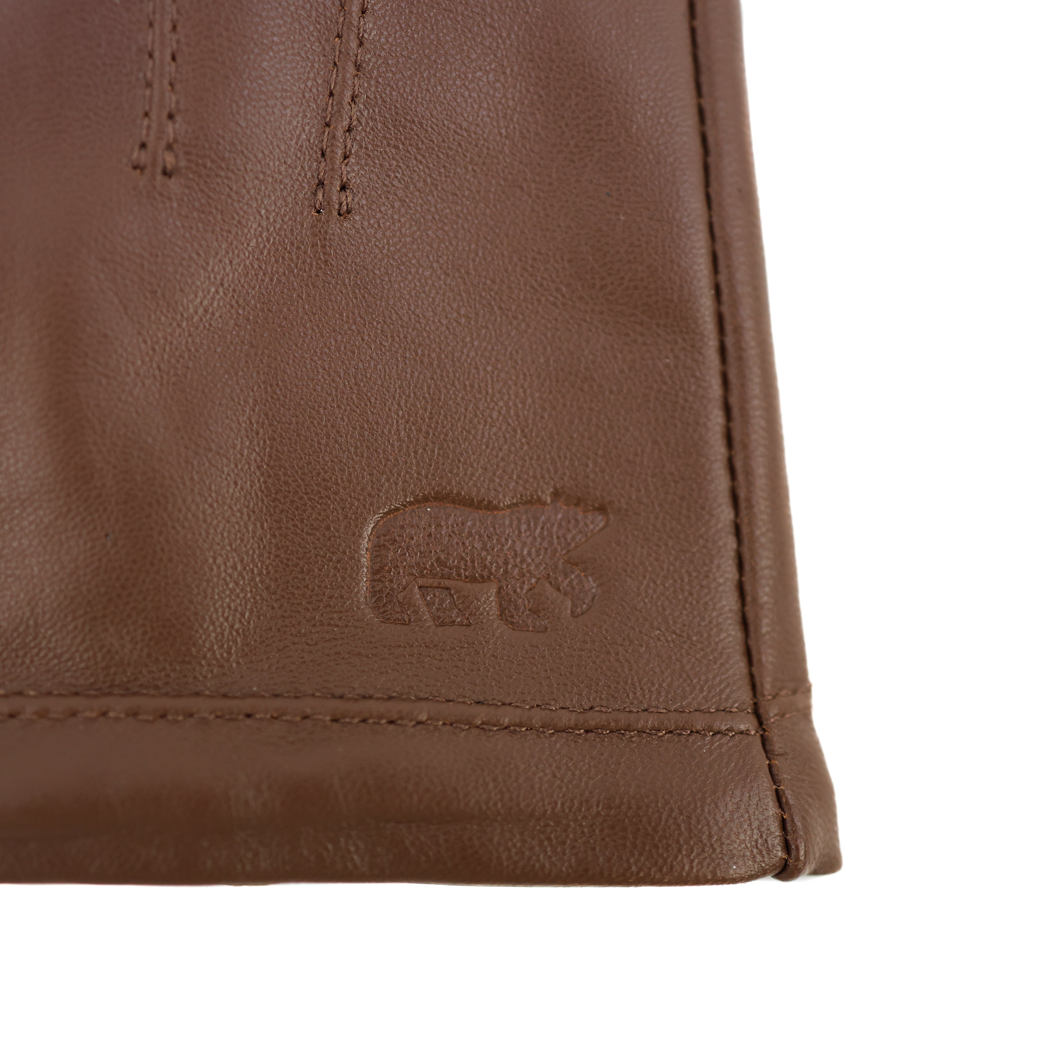 Damen-Lederhandschuhe 'Claudia' Cognac