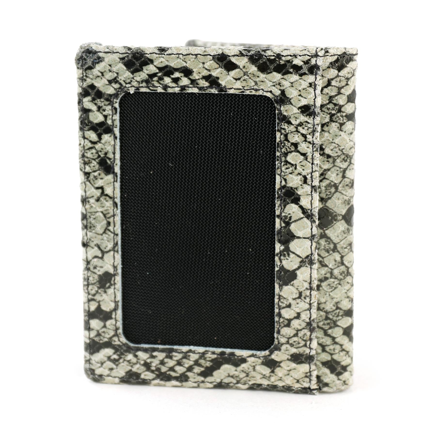 Kartenhalter mit Geldscheinfach 'Cas' Snake Grey