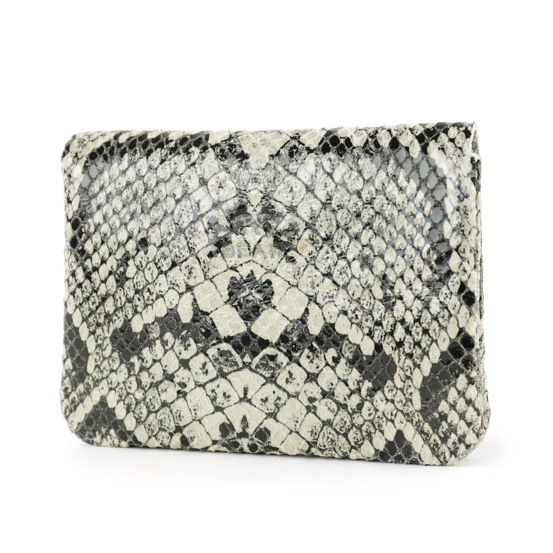 Portemonneetje 'Pietje' snake grey