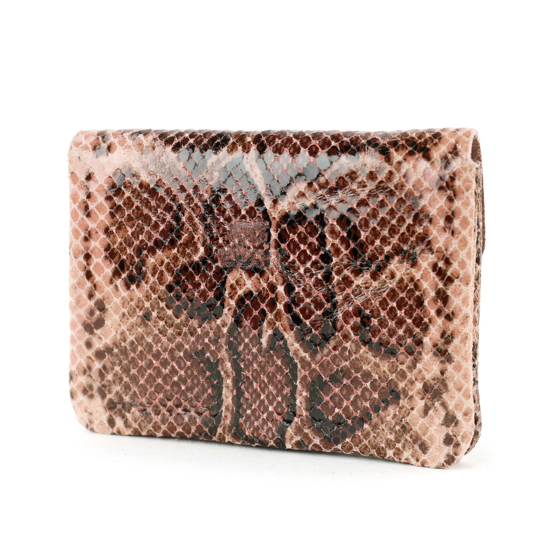 Portemonneetje 'Pietje' snake pink