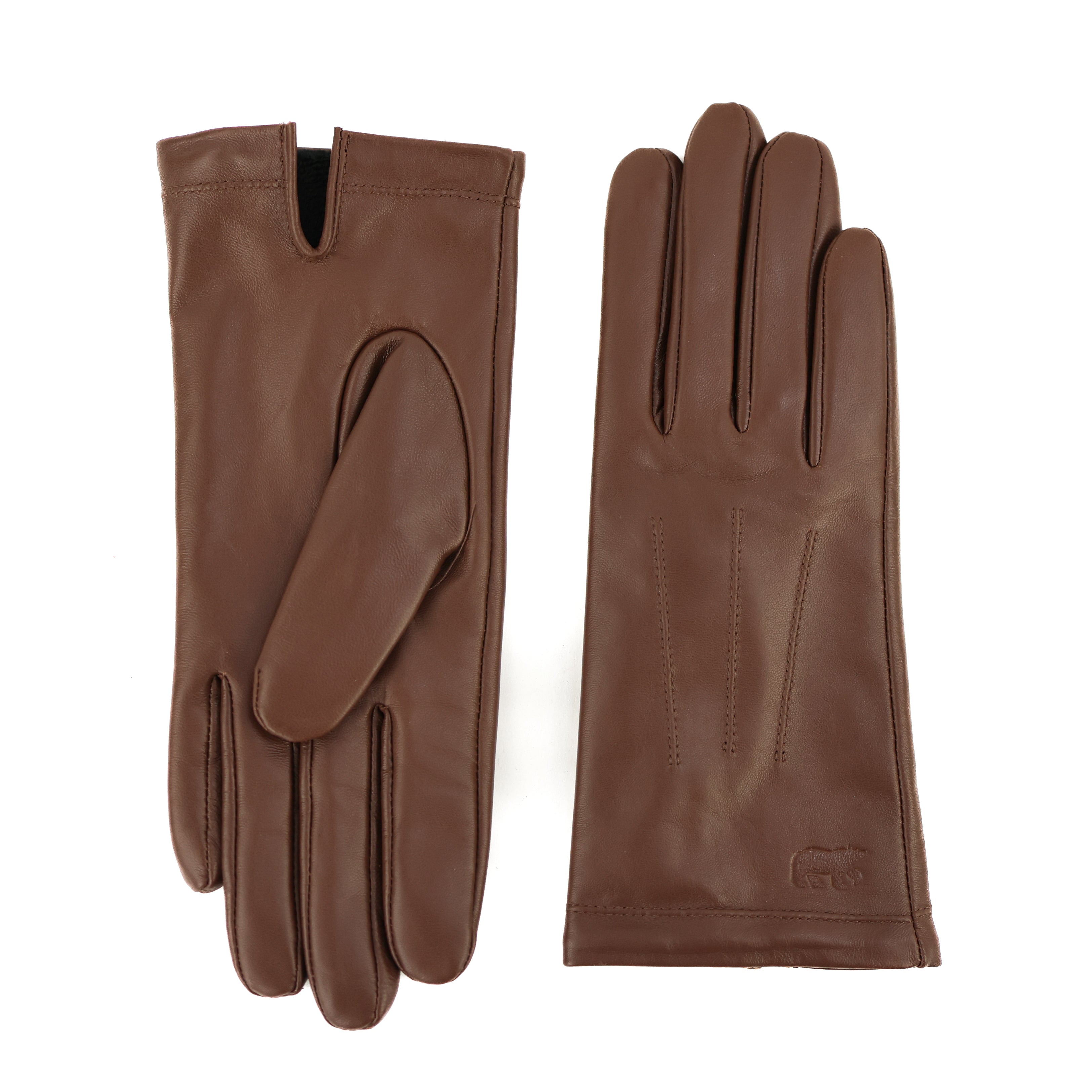 Damen-Lederhandschuhe 'Claudia' Cognac