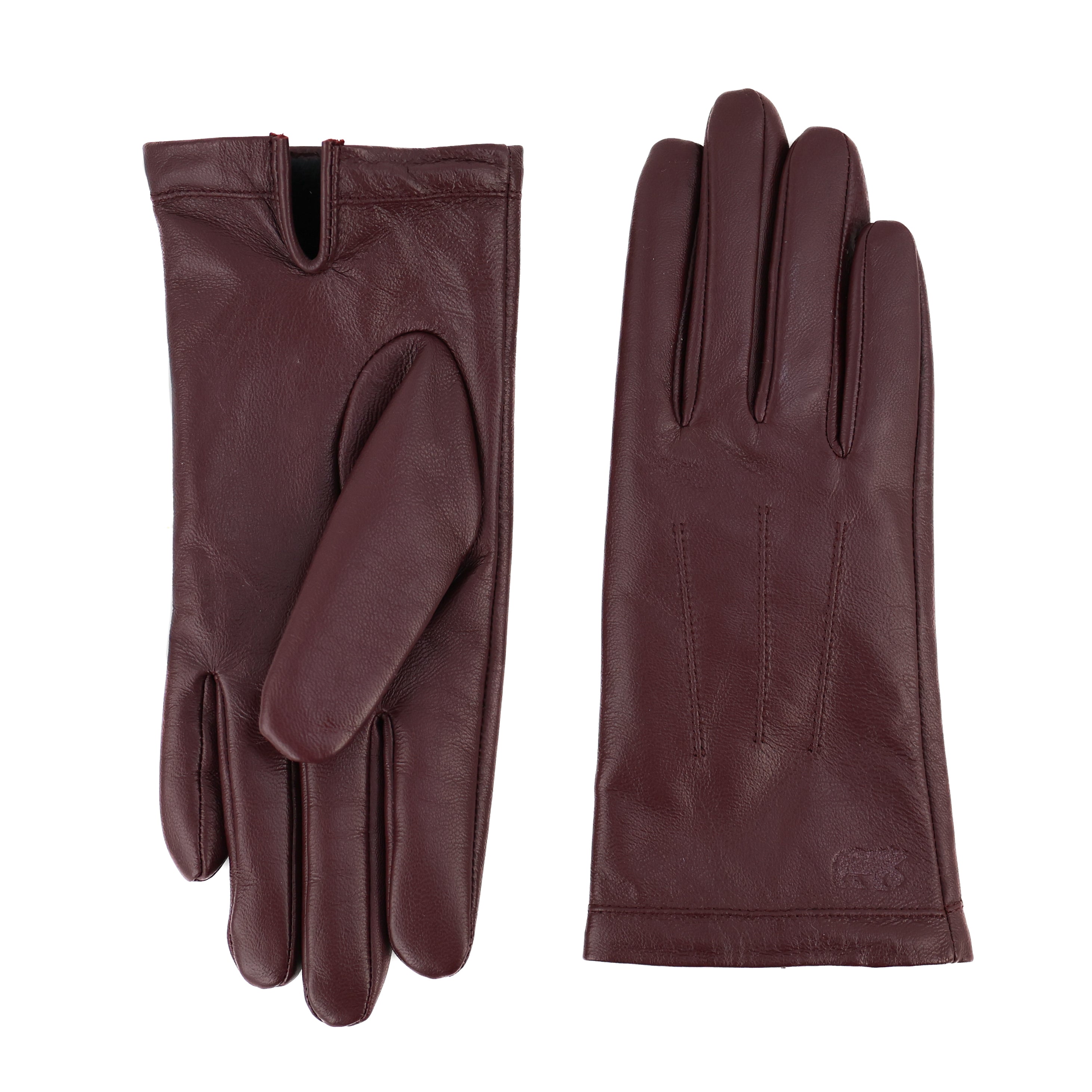 Damen-Lederhandschuhe 'Claudia' Bordeaux