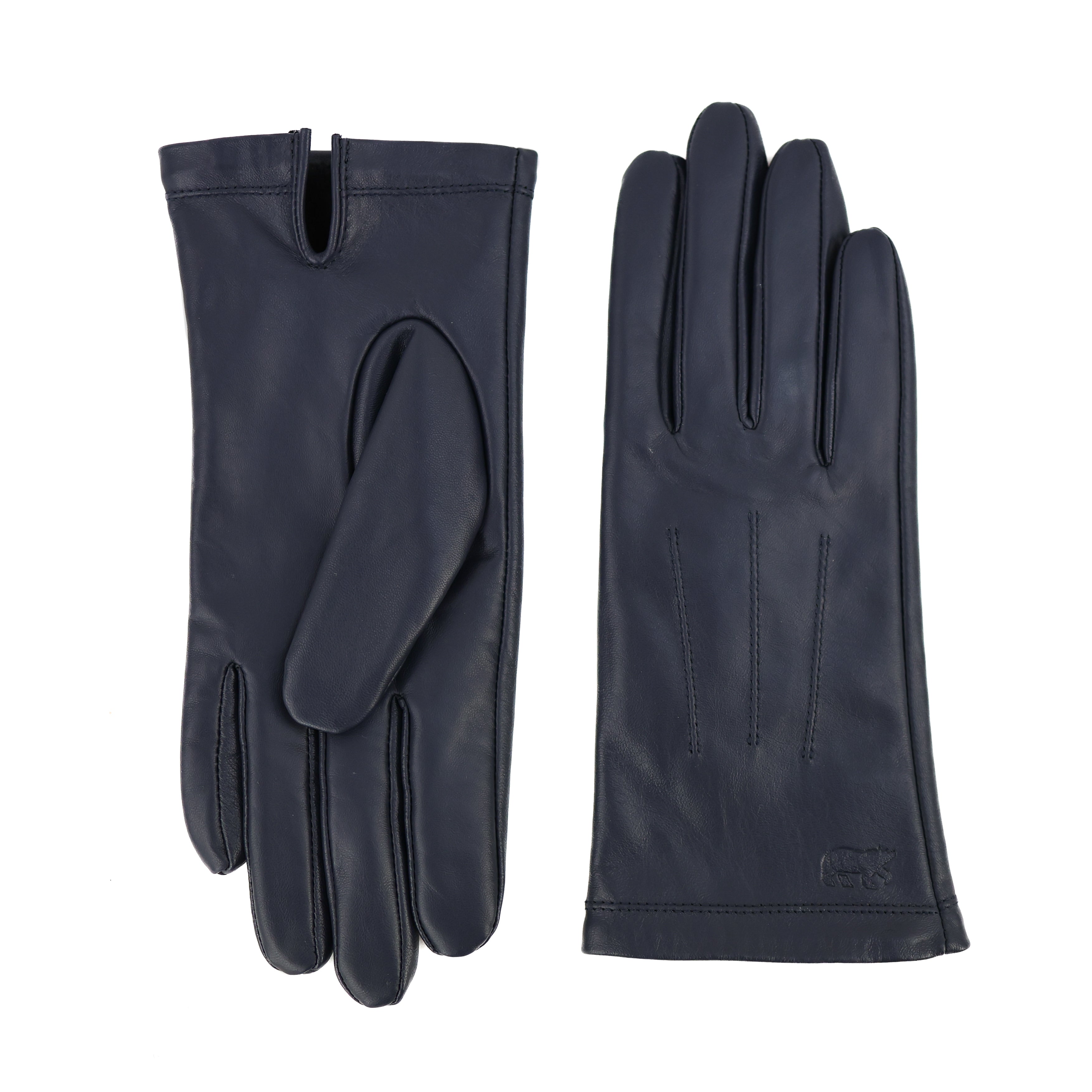 Damen-Lederhandschuhe 'Claudia' Navy