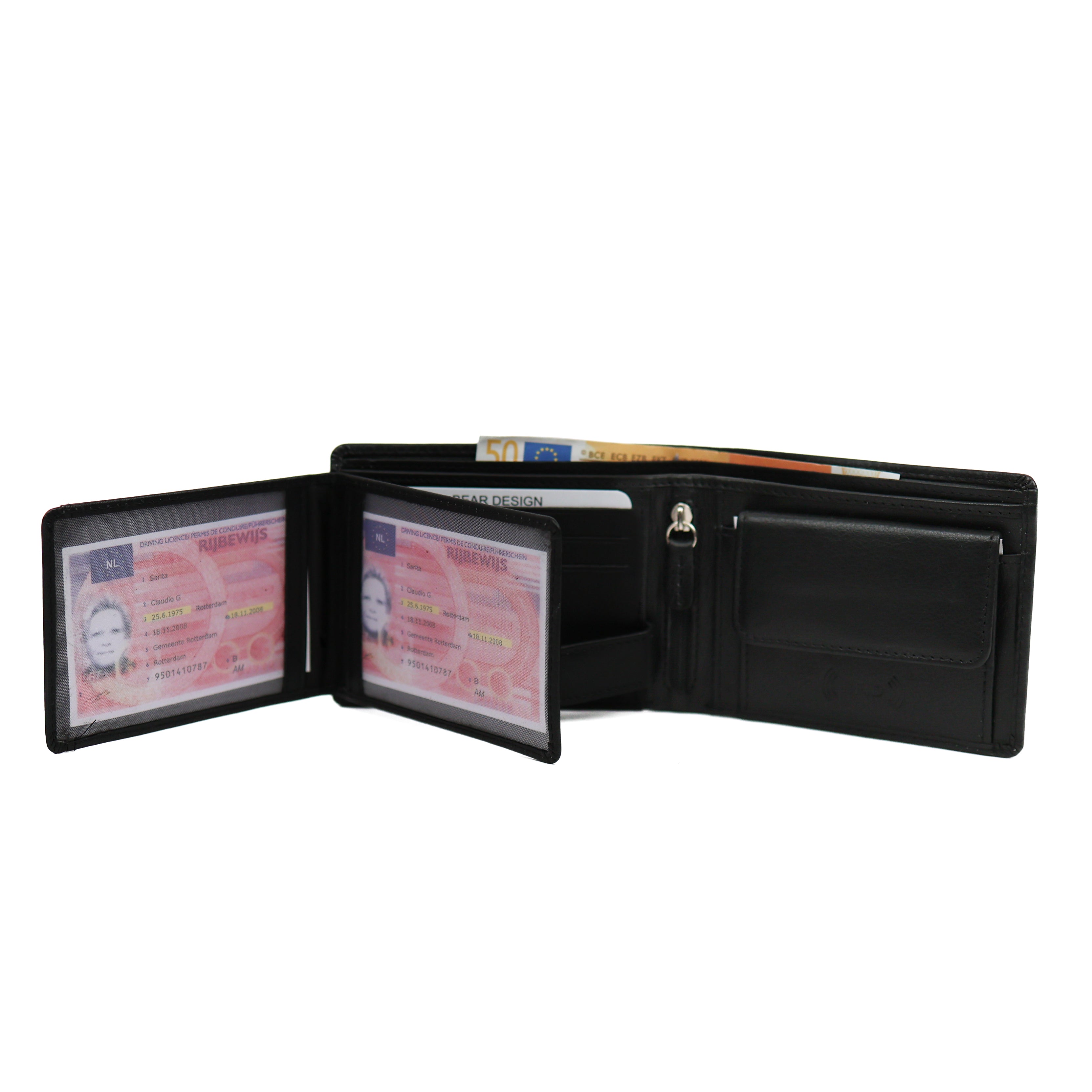 Geldbörse Billfold 'Joost' schwarz