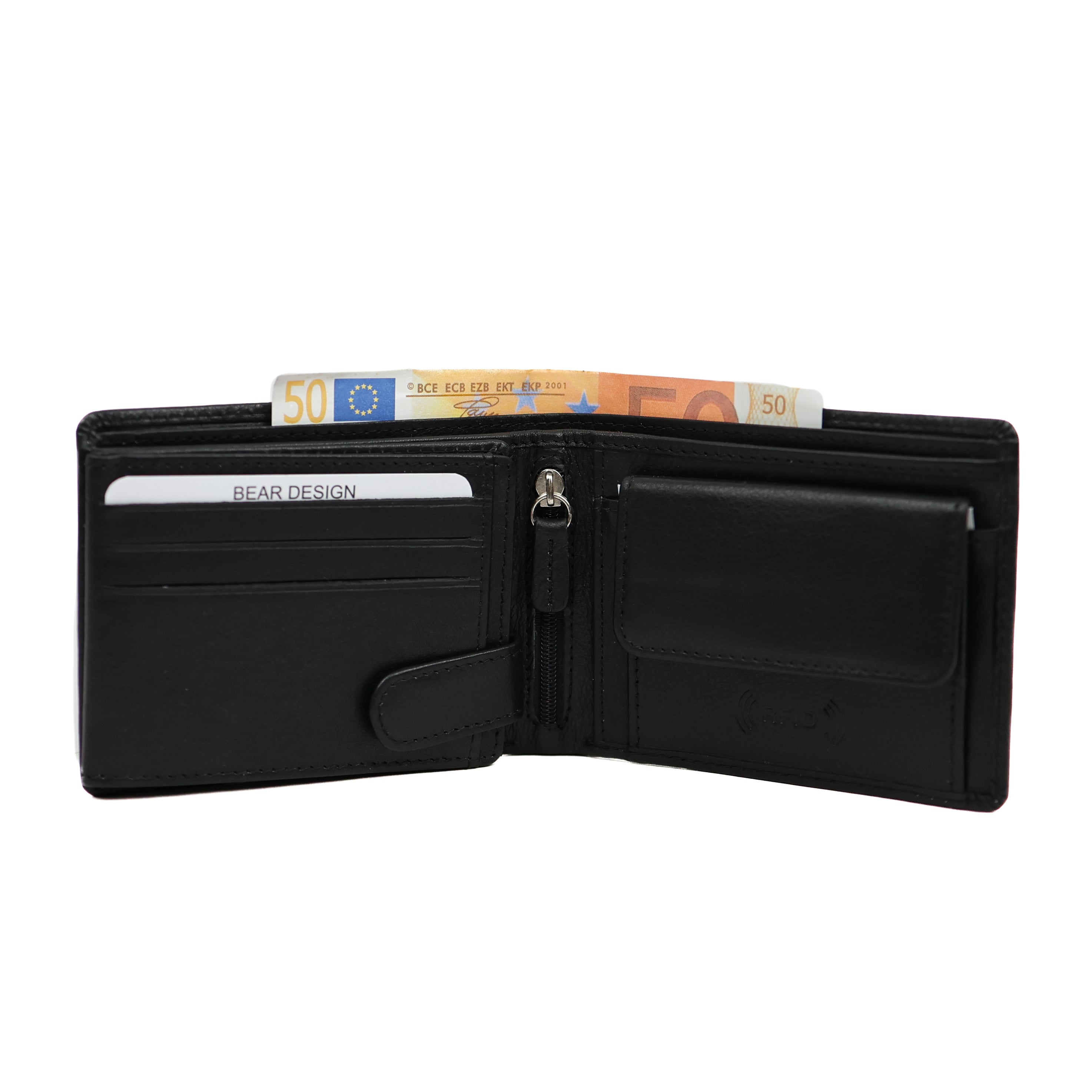 Geldbörse Billfold 'Joost' schwarz