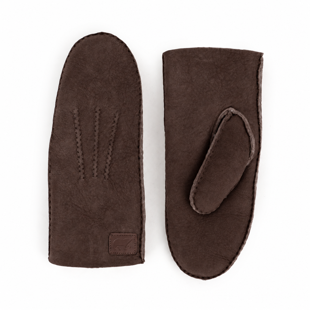 Damen-Fäustlinge aus Lammfell 'Sofia' Dunkelbraun