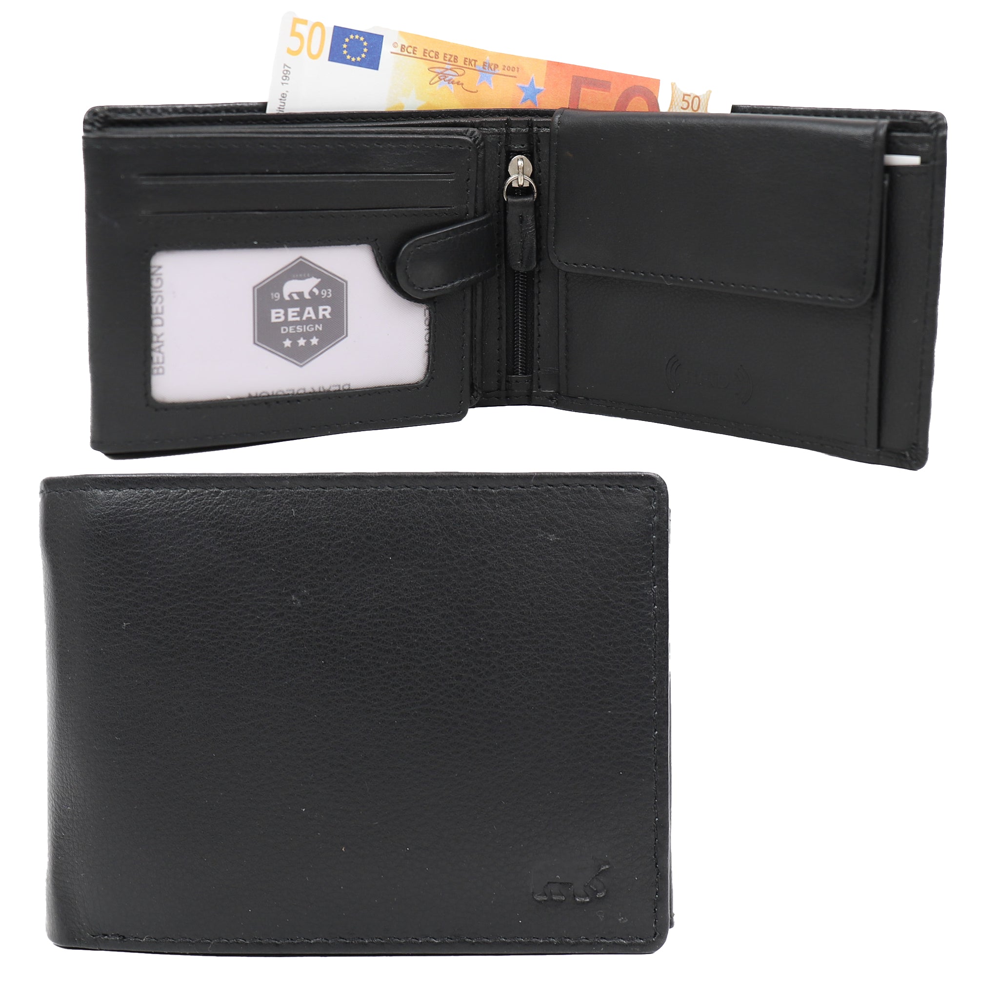 Billfold 'Tijn' Schwarz