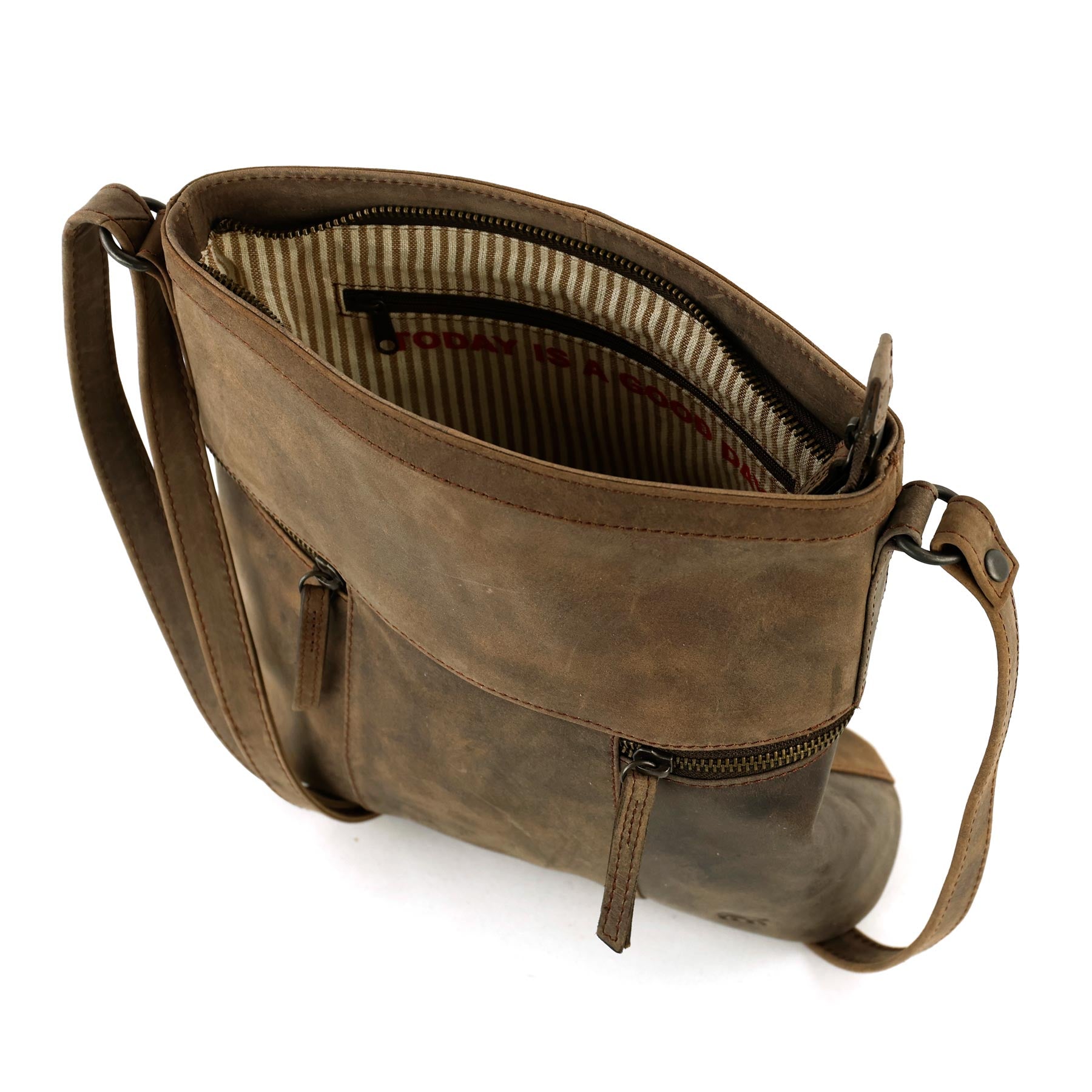 Schoudertas 'Chessi' bruin