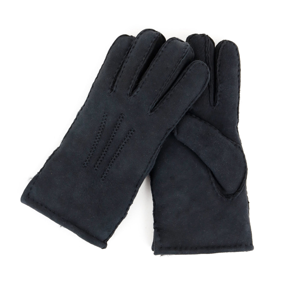 Schafwoll-Handschuhe für Herren 'Victor' schwarz
