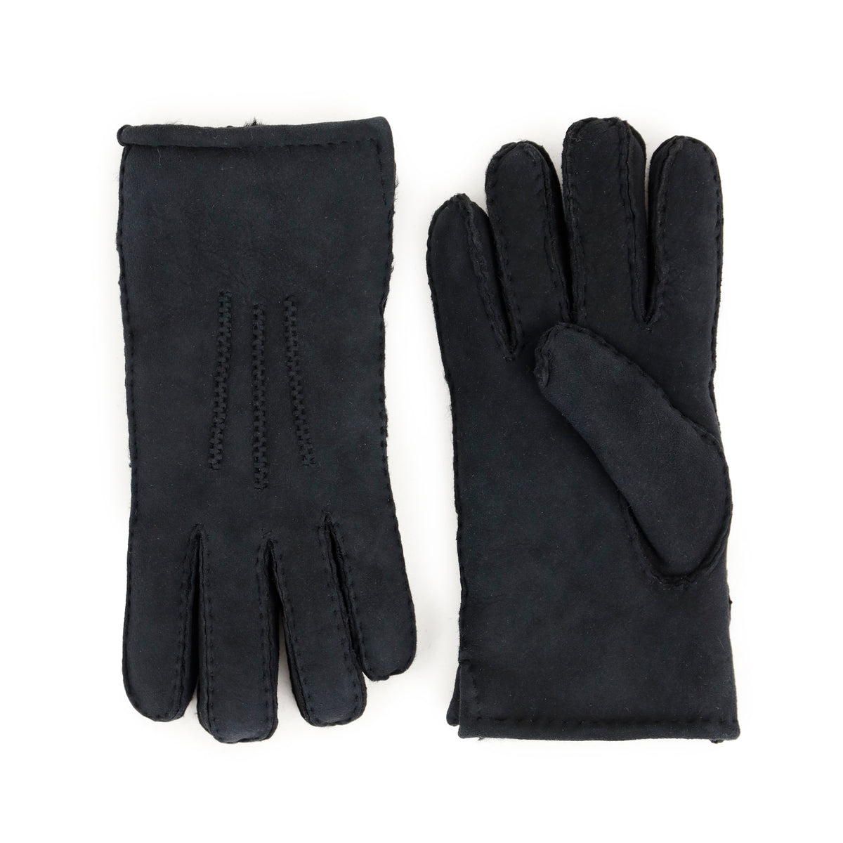 Schafwoll-Handschuhe für Herren 'Victor' schwarz