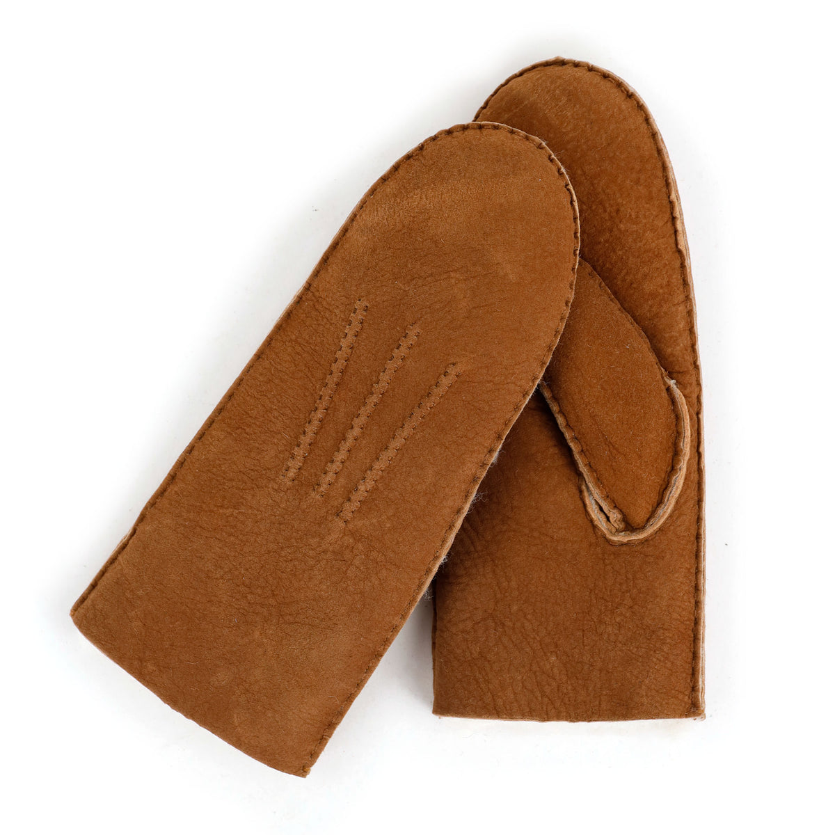 Women's Sheepskin Mittens 'Sofia' – Dark Chestnut