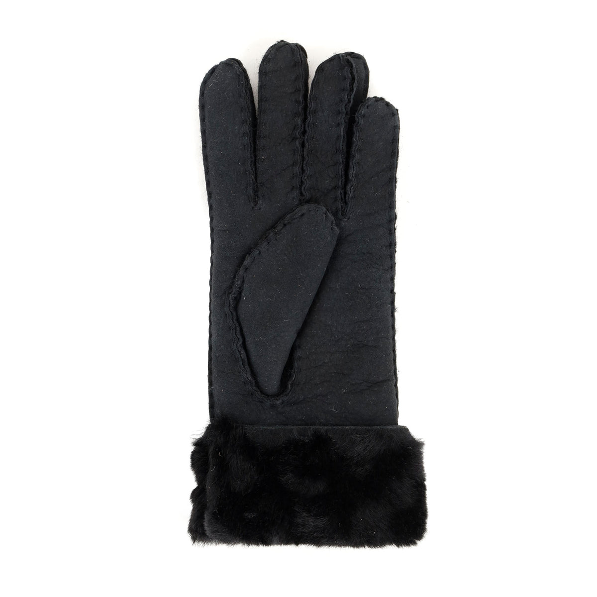 Damen Schafwoll-Handschuhe 'Elise' schwarz