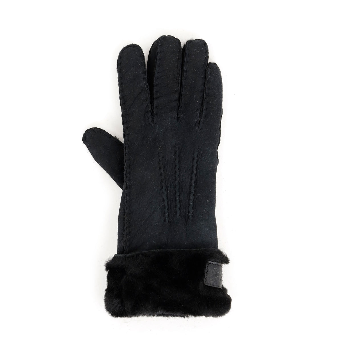 Damen Schafwoll-Handschuhe 'Elise' schwarz