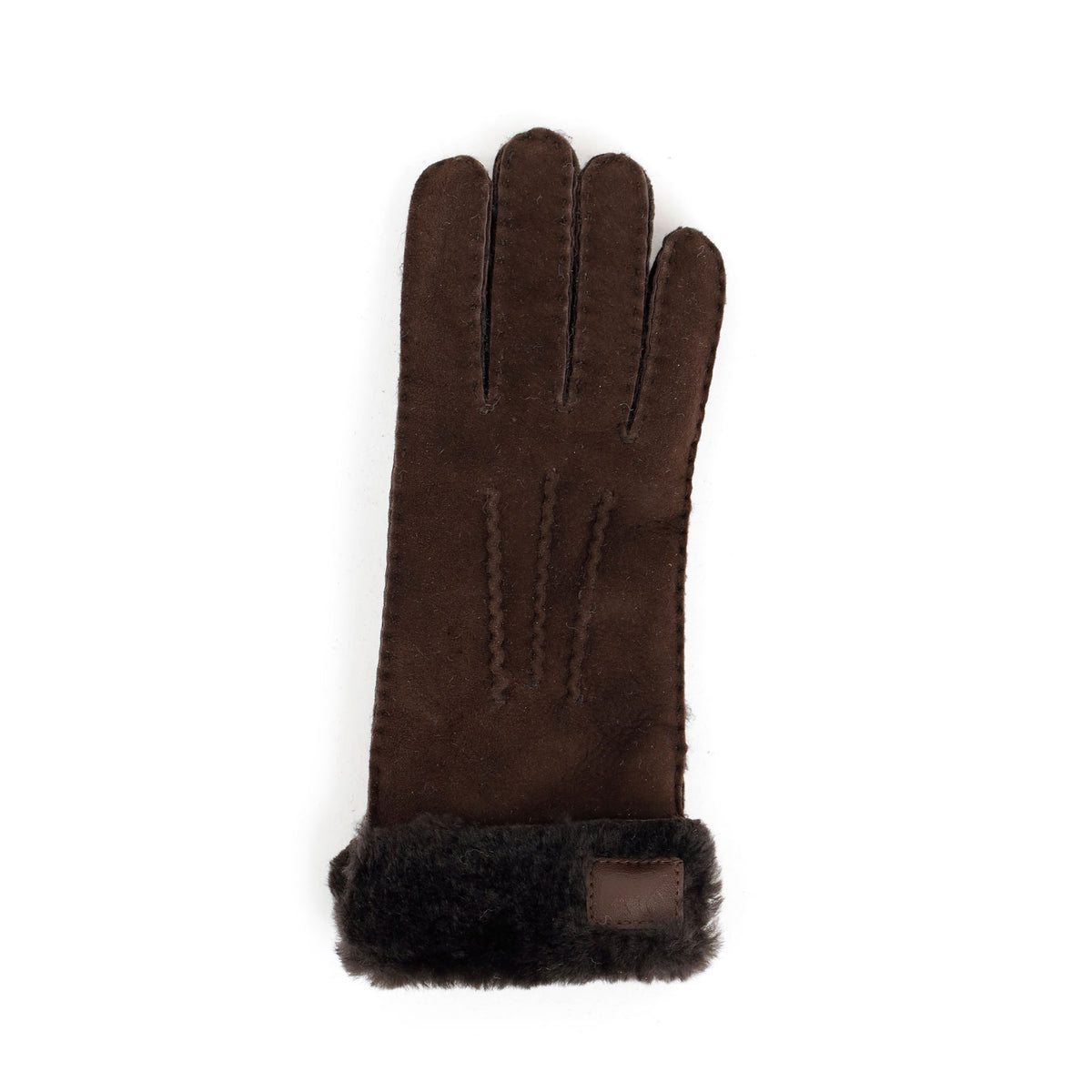 Damen Schafwoll-Handschuhe 'Elise' dunkelbraun