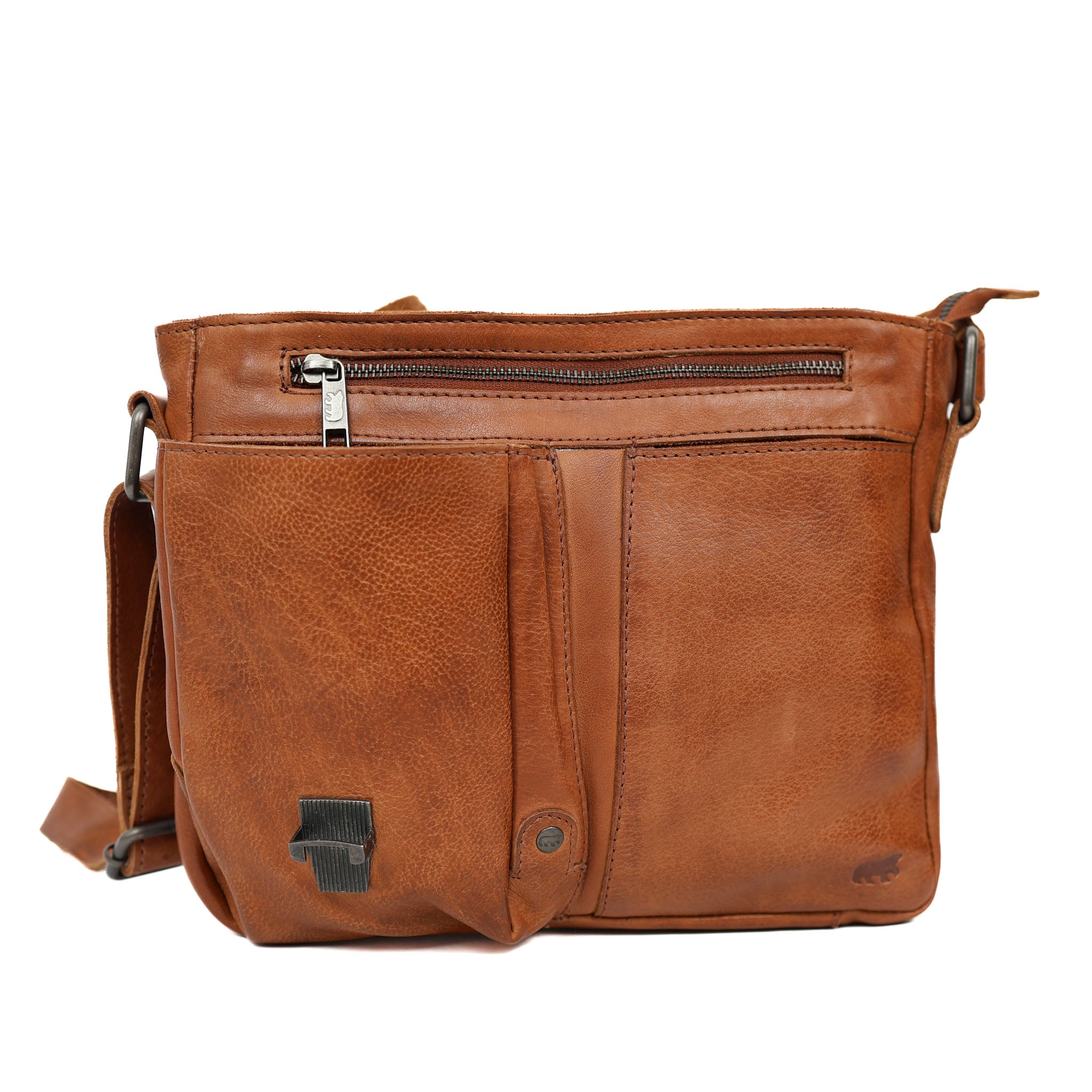 Umhängetasche 'Lauro' cognac - CP 0771
