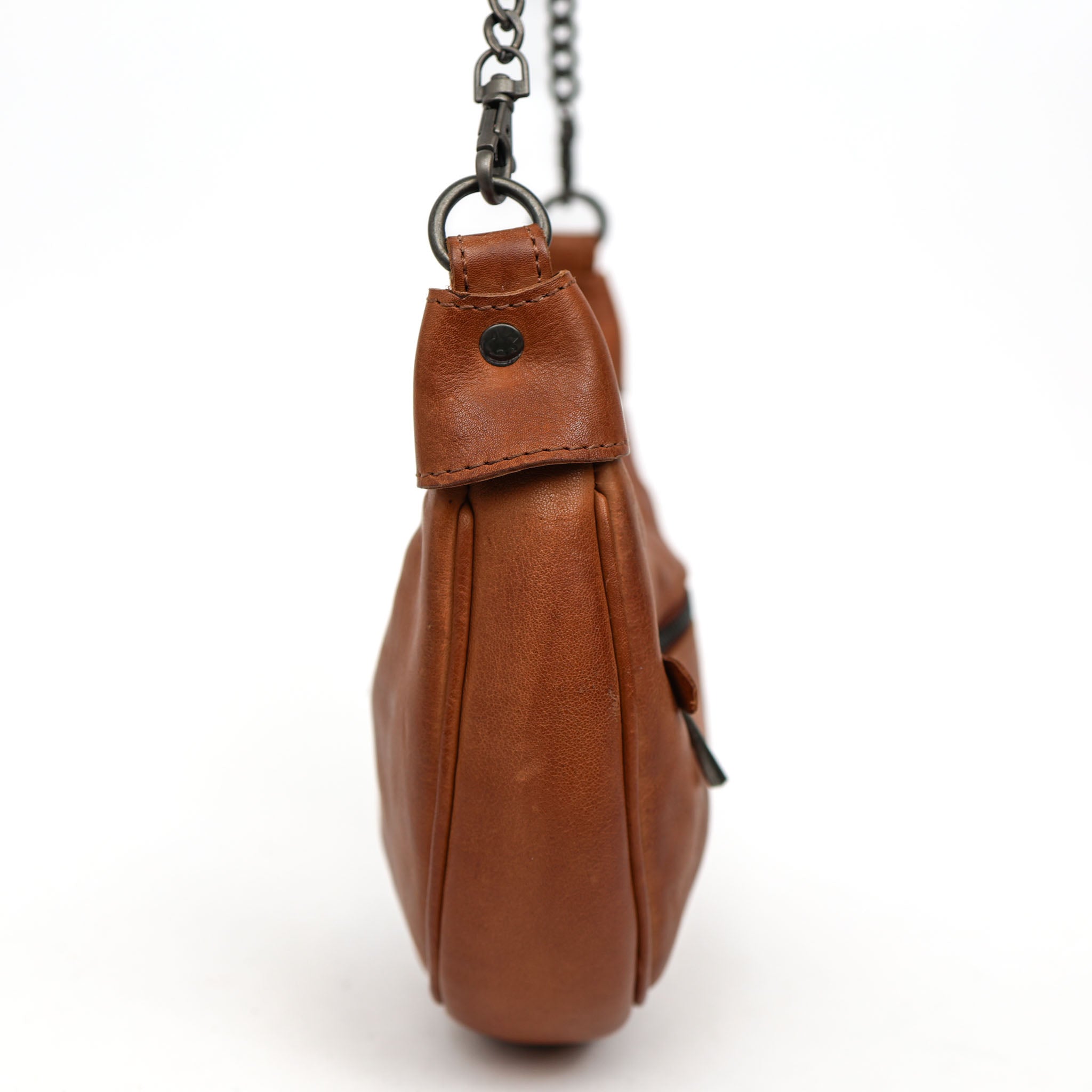 Hand-/Umhängetasche mit Kette 'Amira' Cognac